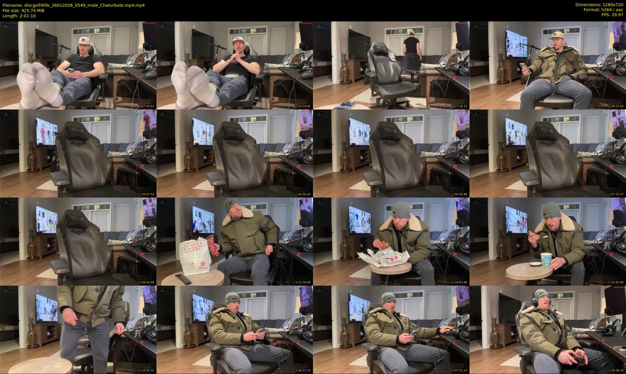 discgolf4life — 122 minute Chaturbate male cam show recording, 720p, Jan 26, 2026