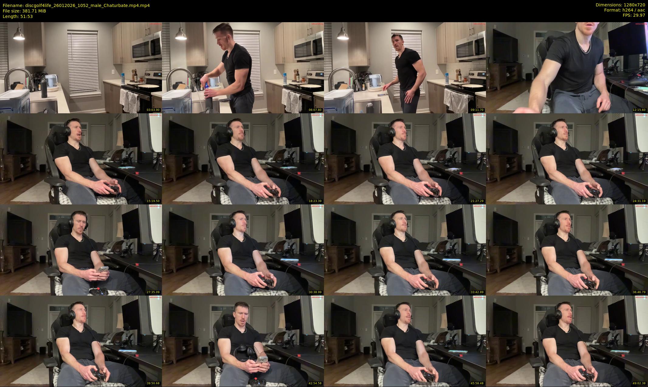 discgolf4life — 52 minute Chaturbate male cam show recording, 720p, Jan 26, 2026