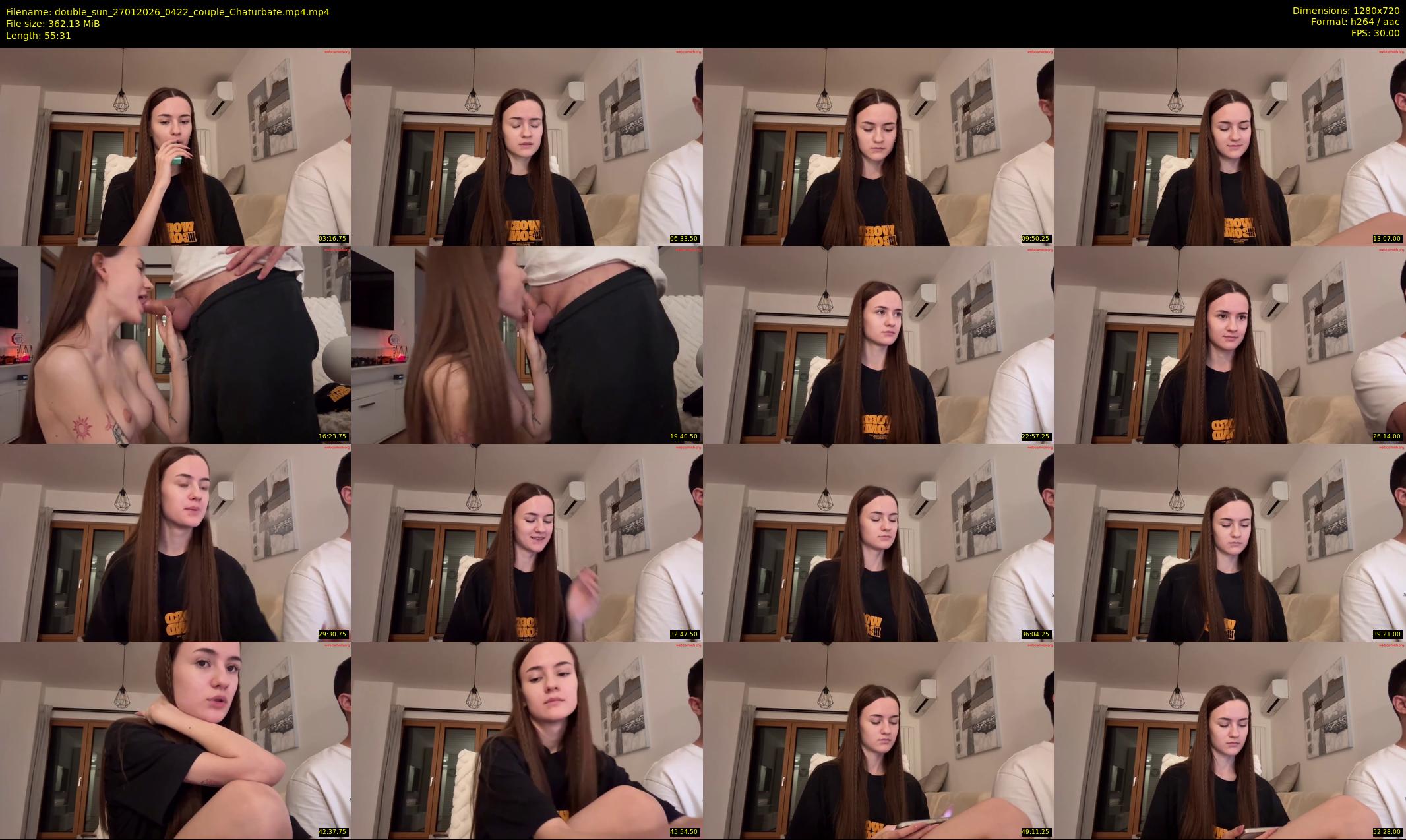 double_sun — 56 minute Chaturbate couple cam show recording, 720p, Jan 27, 2026