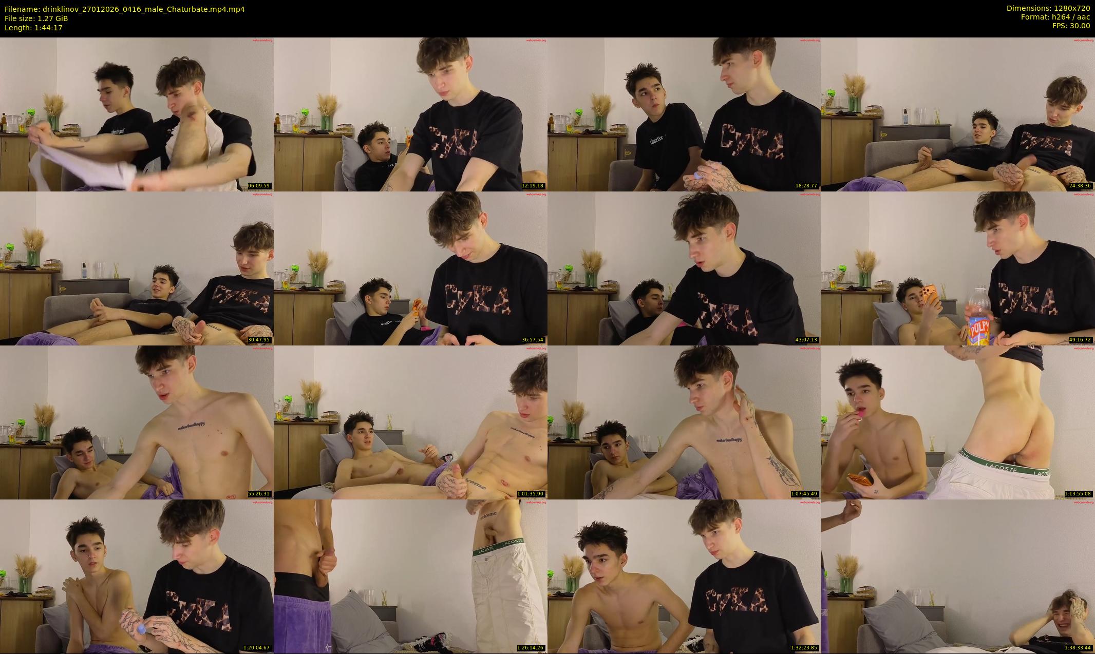 drinklinov — 105 minute Chaturbate male cam show recording, 720p, Jan 27, 2026