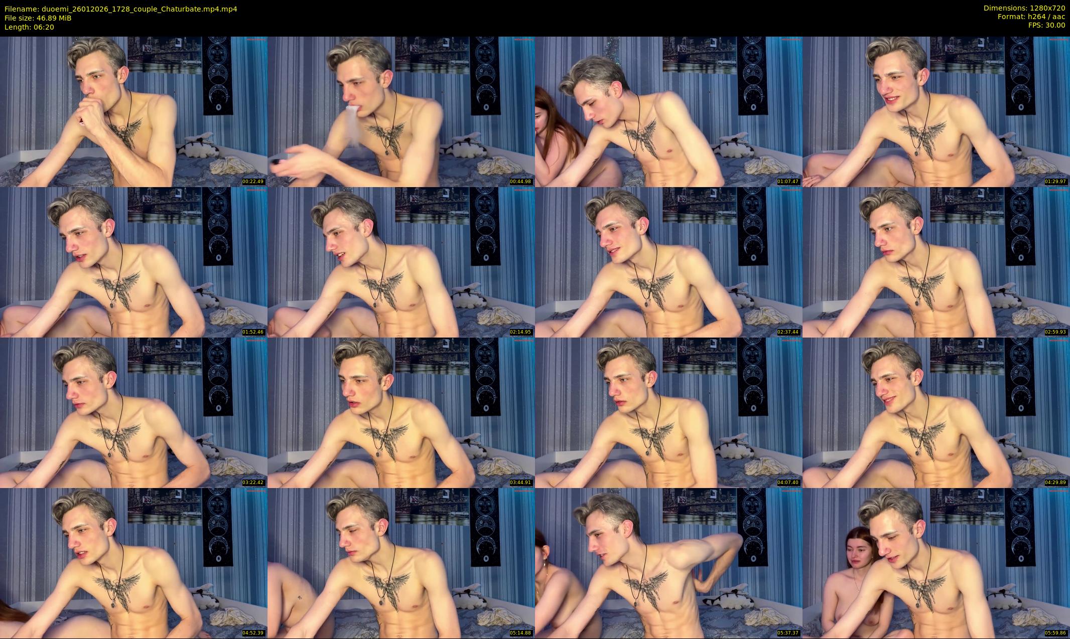 duoemi — 7 minute Chaturbate couple cam show recording, 720p, Jan 26, 2026