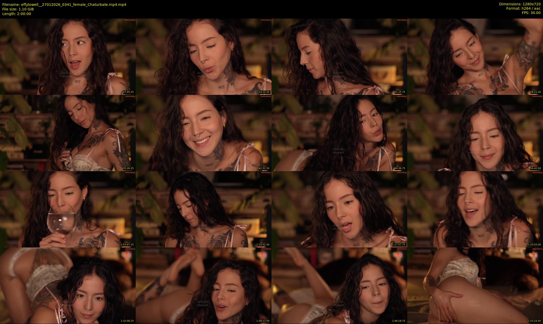 effylowell_ — 120 minute Chaturbate female cam show recording, 720p, Jan 27, 2026
