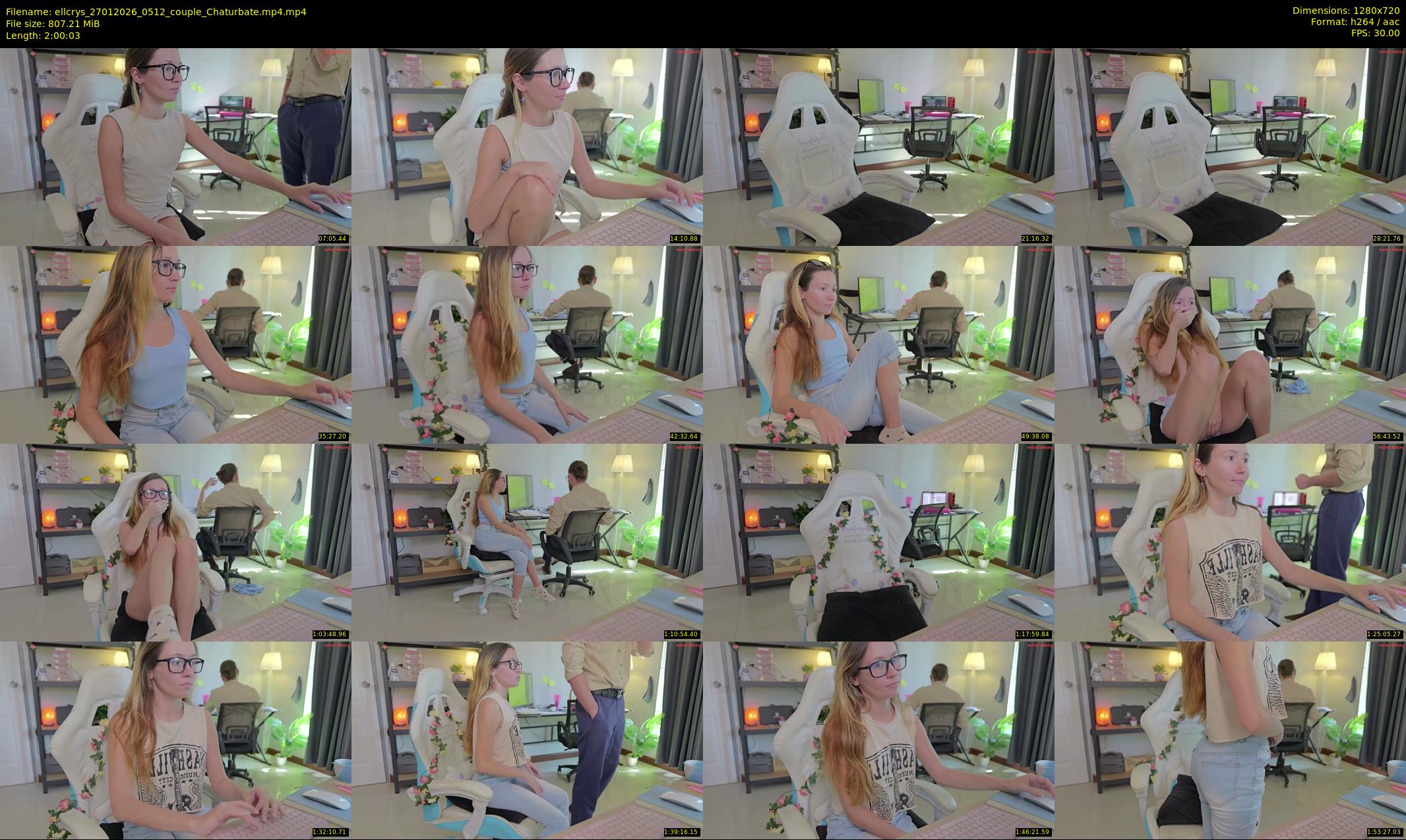 ellcrys — 121 minute Chaturbate couple cam show recording, 720p, Jan 27, 2026