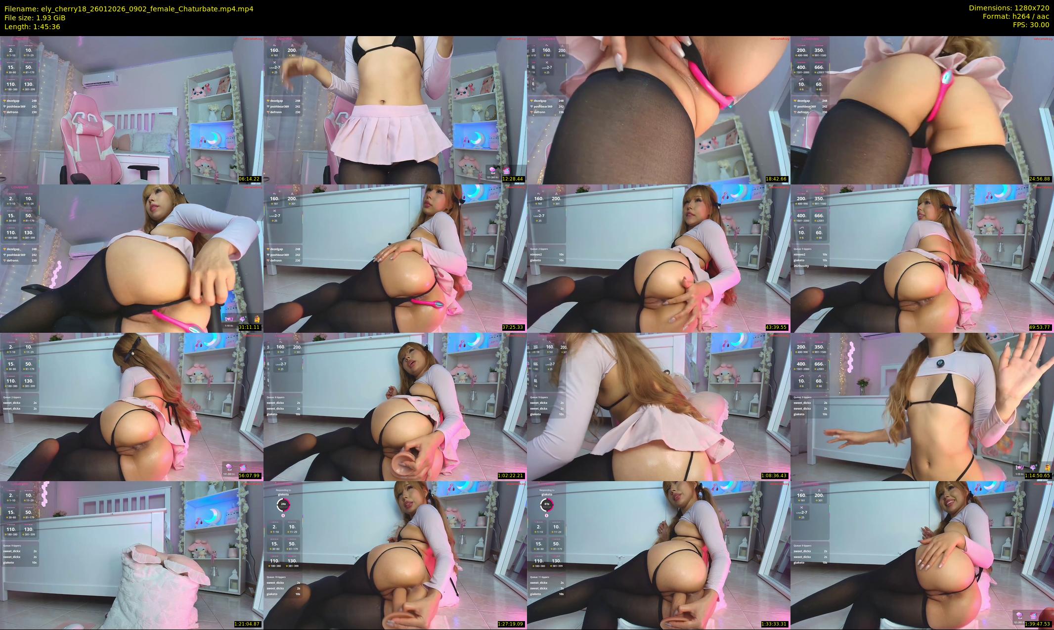 ely_cherry18 — 106 minute Chaturbate female cam show recording, 720p, Jan 26, 2026