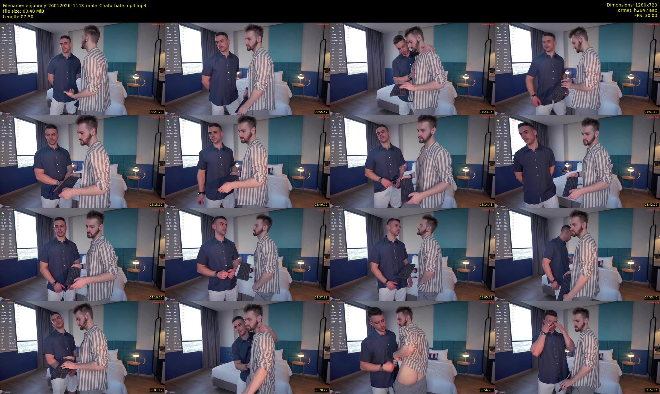 enjohnny — 8 minute Chaturbate male cam show recording, 720p, Jan 26, 2026