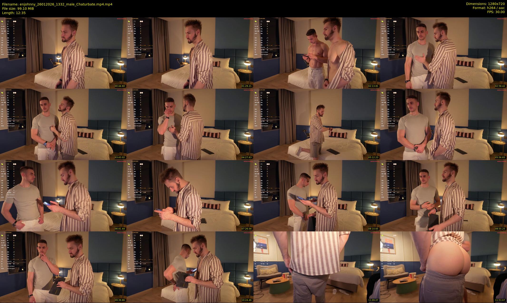 enjohnny — 13 minute Chaturbate male cam show recording, 720p, Jan 26, 2026