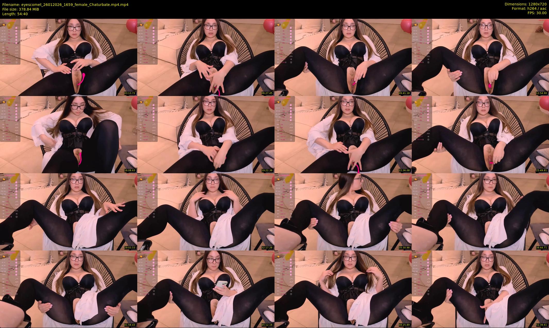 eyescomet — 55 minute Chaturbate female cam show recording, 720p, Jan 26, 2026