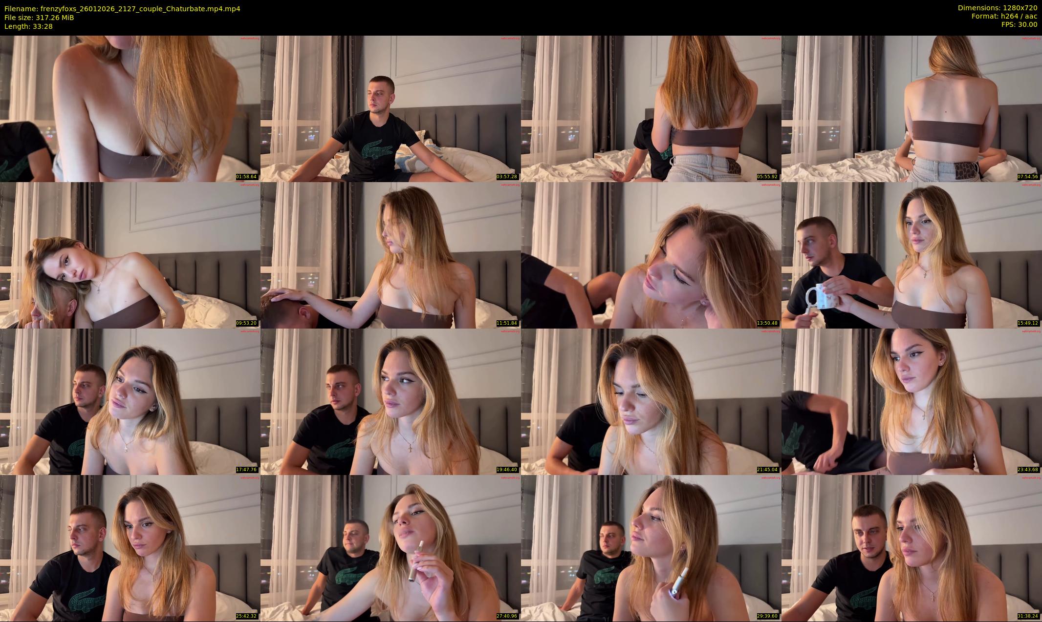 frenzyfoxs — 34 minute Chaturbate couple cam show recording, 720p, Jan 26, 2026