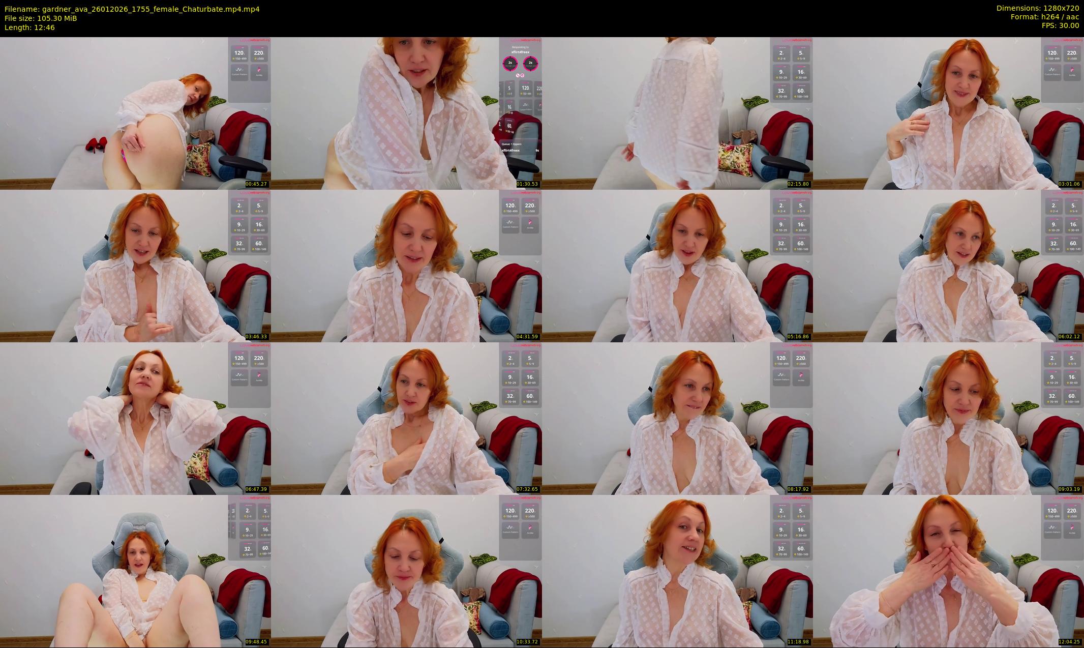 gardner_ava — 13 minute Chaturbate female cam show recording, 720p, Jan 26, 2026
