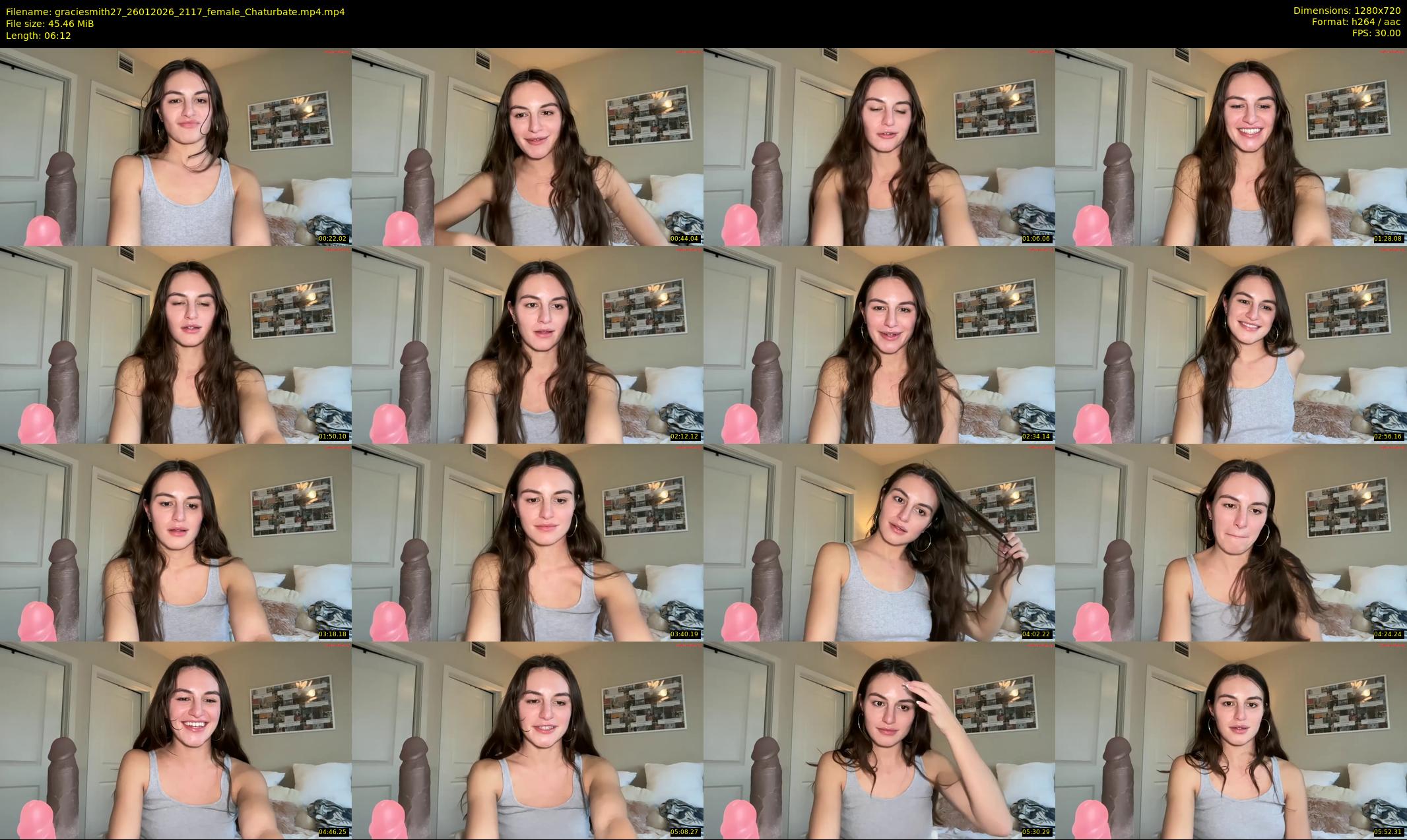 graciesmith27 — 7 minute Chaturbate female cam show recording, 720p, Jan 26, 2026