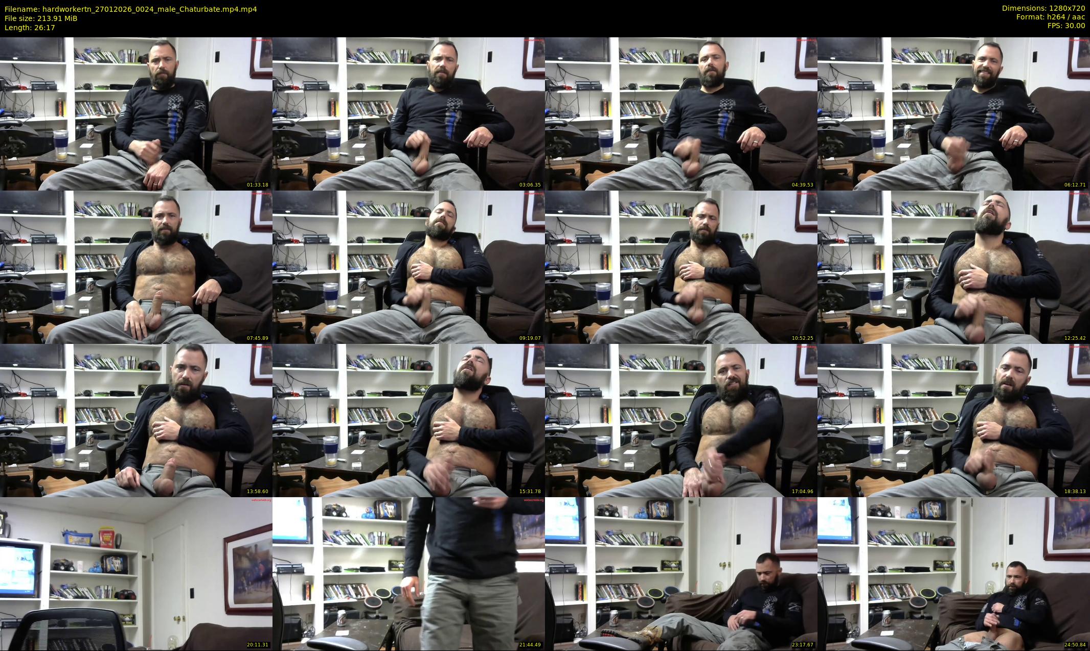 hardworkertn — 27 minute Chaturbate male cam show recording, 720p, Jan 27, 2026