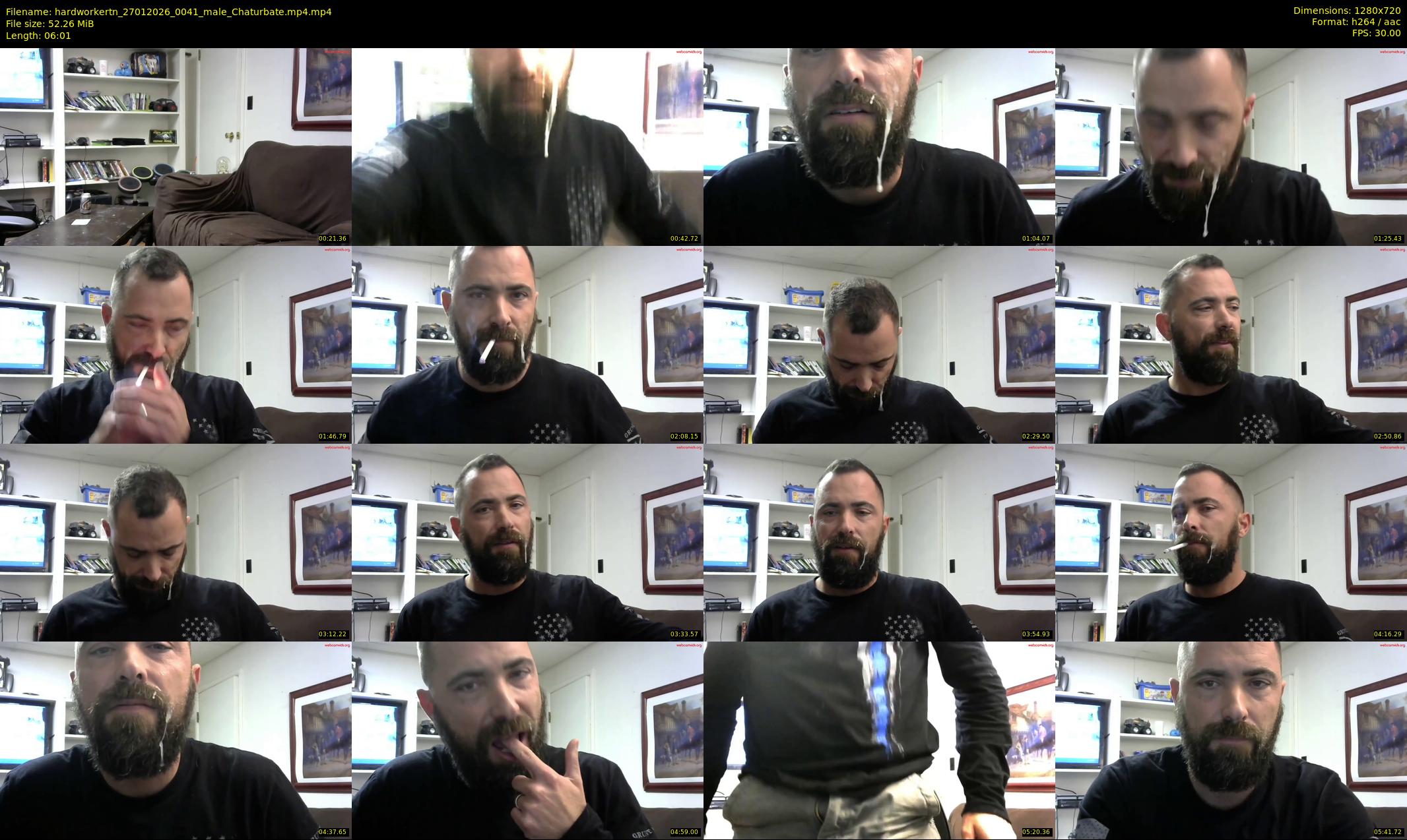 hardworkertn — 7 minute Chaturbate male cam show recording, 720p, Jan 27, 2026