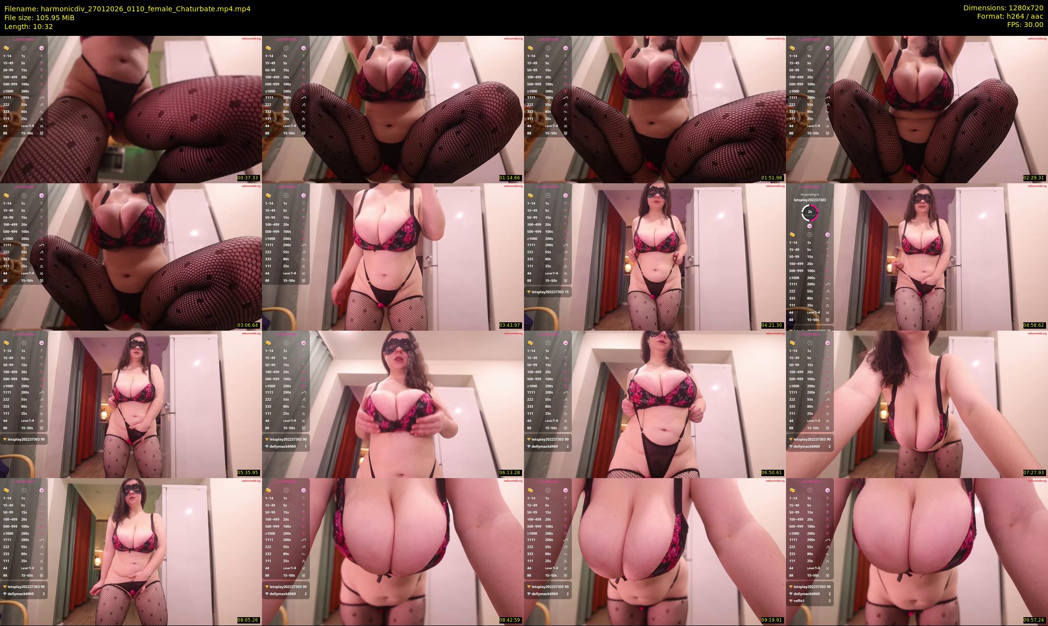 harmonicdiv — 11 minute Chaturbate female cam show recording, 720p, Jan 27, 2026