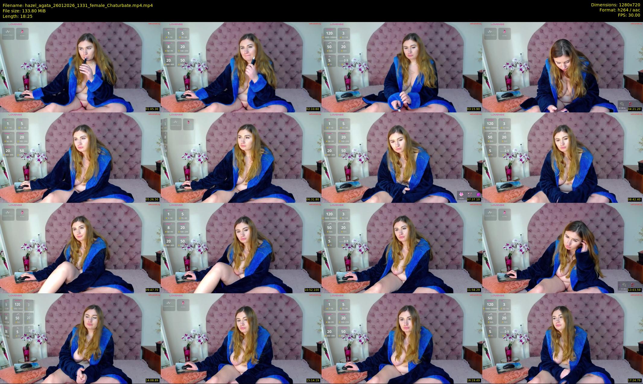 hazel_agata — 19 minute Chaturbate female cam show recording, 720p, Jan 26, 2026