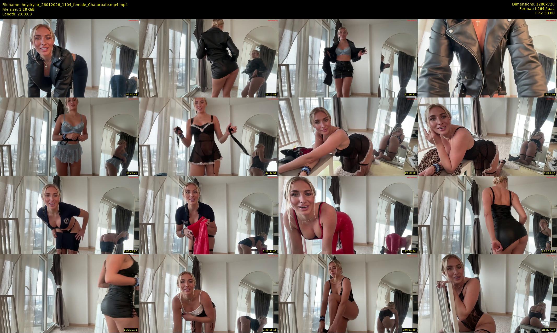 heyskylar — 121 minute Chaturbate female cam show recording, 720p, Jan 26, 2026