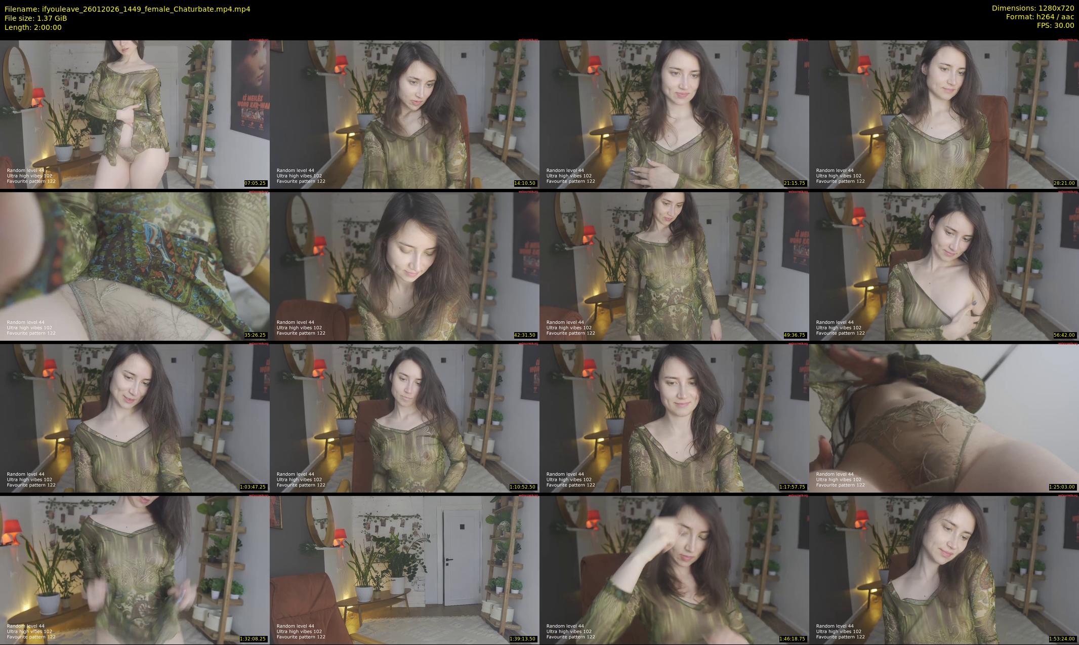 ifyouleave — 120 minute Chaturbate female cam show recording, 720p, Jan 26, 2026