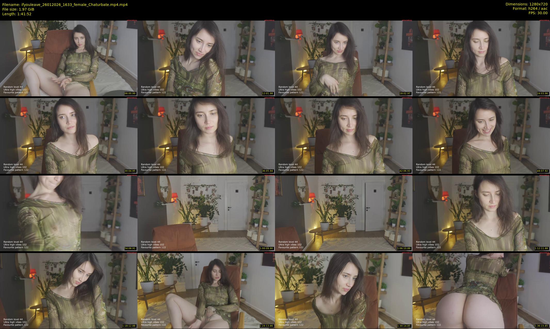 ifyouleave — 102 minute Chaturbate female cam show recording, 720p, Jan 26, 2026