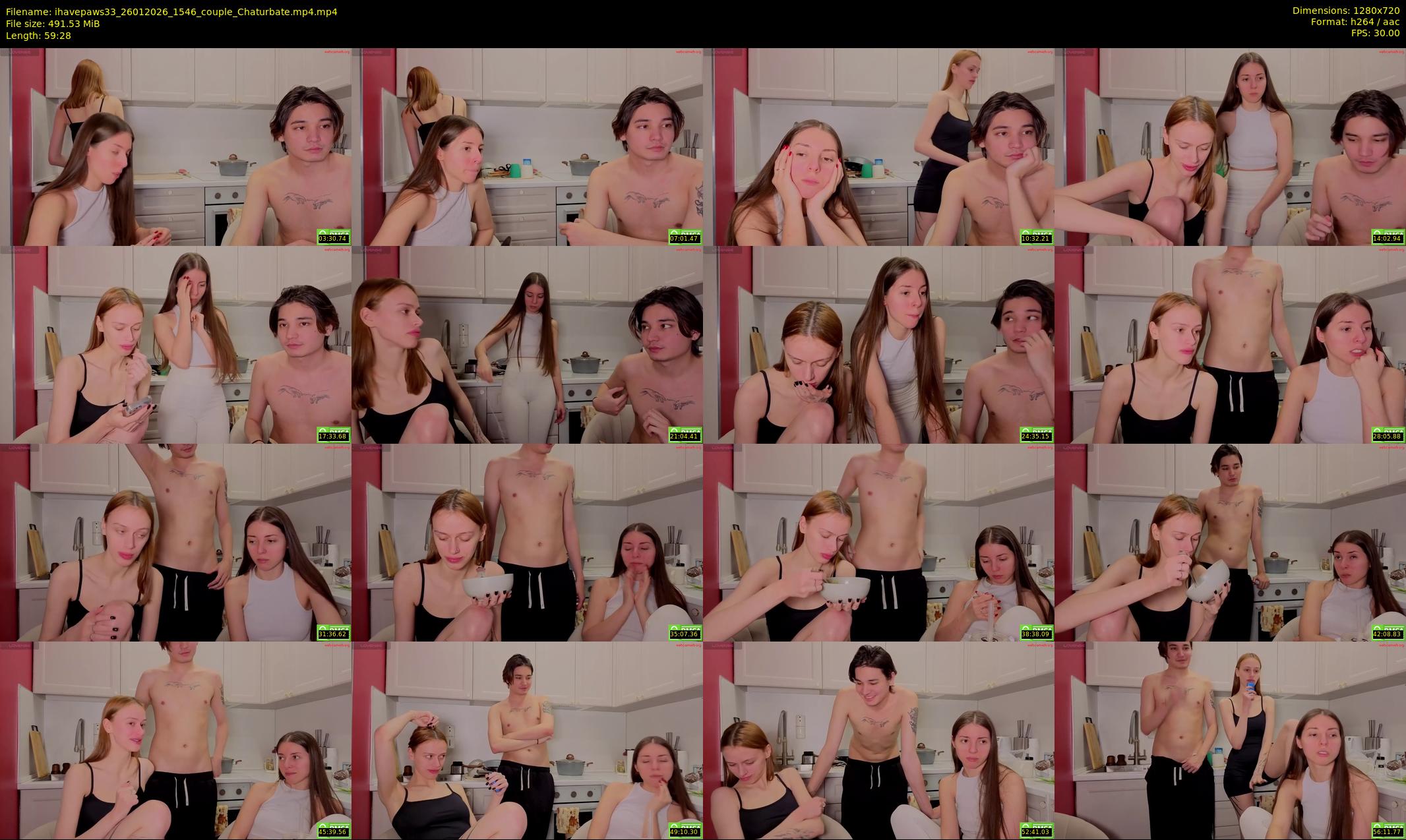 ihavepaws33 — 60 minute Chaturbate couple cam show recording, 720p, Jan 26, 2026