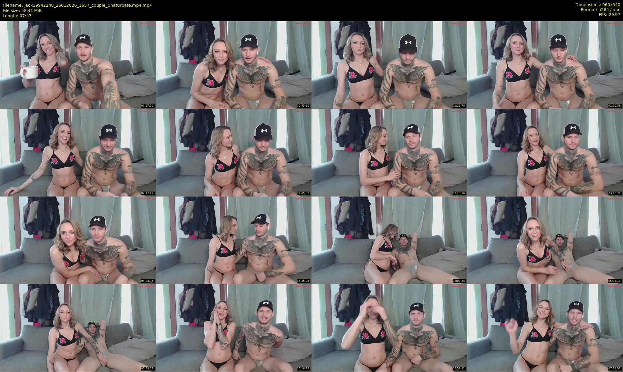 jack19942248 — 8 minute Chaturbate couple cam show recording, 480p, Jan 26, 2026