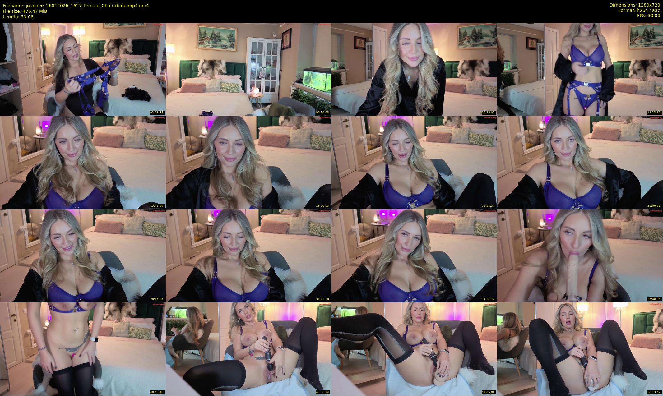 joannee — 54 minute Chaturbate female cam show recording, 720p, Jan 26, 2026