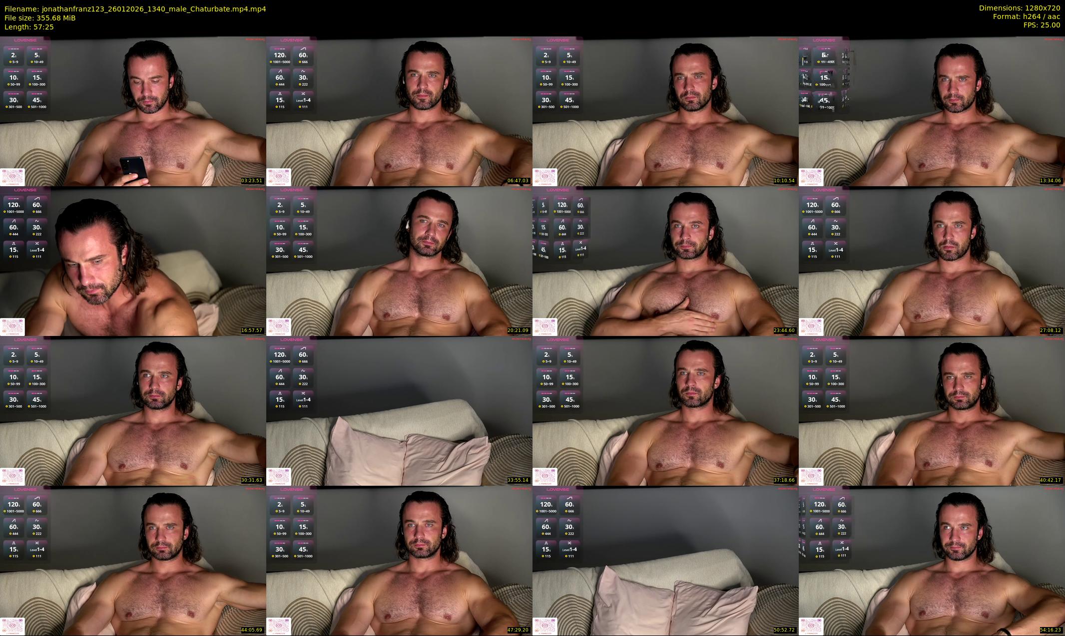 jonathanfranz123 — 58 minute Chaturbate male cam show recording, 720p, Jan 26, 2026