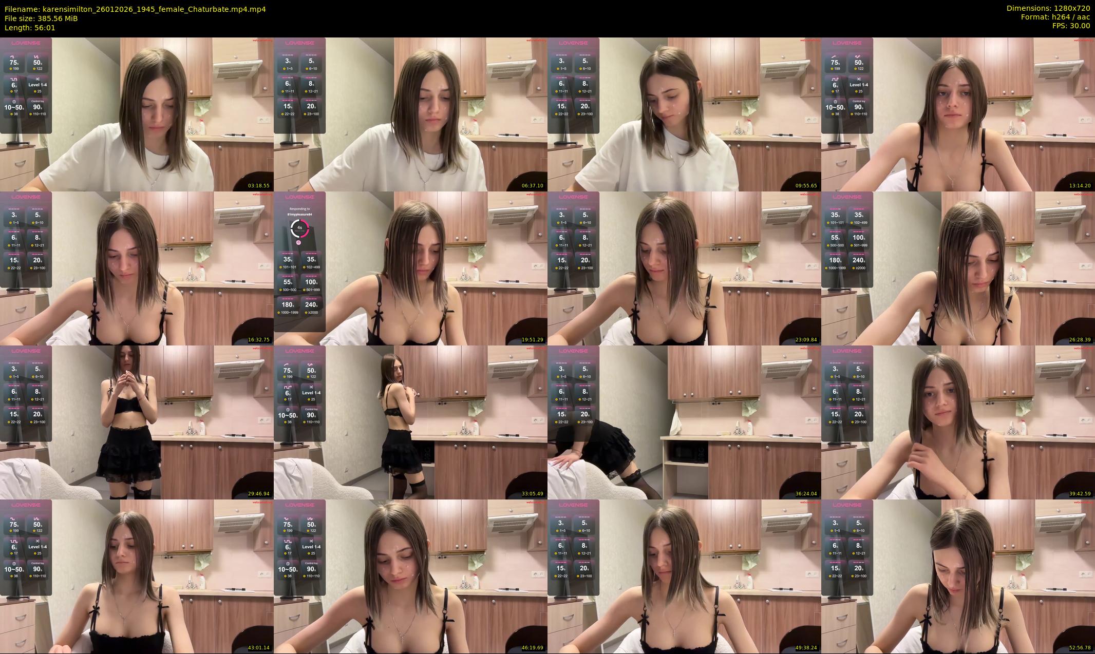 karensimilton — 57 minute Chaturbate female cam show recording, 720p, Jan 26, 2026