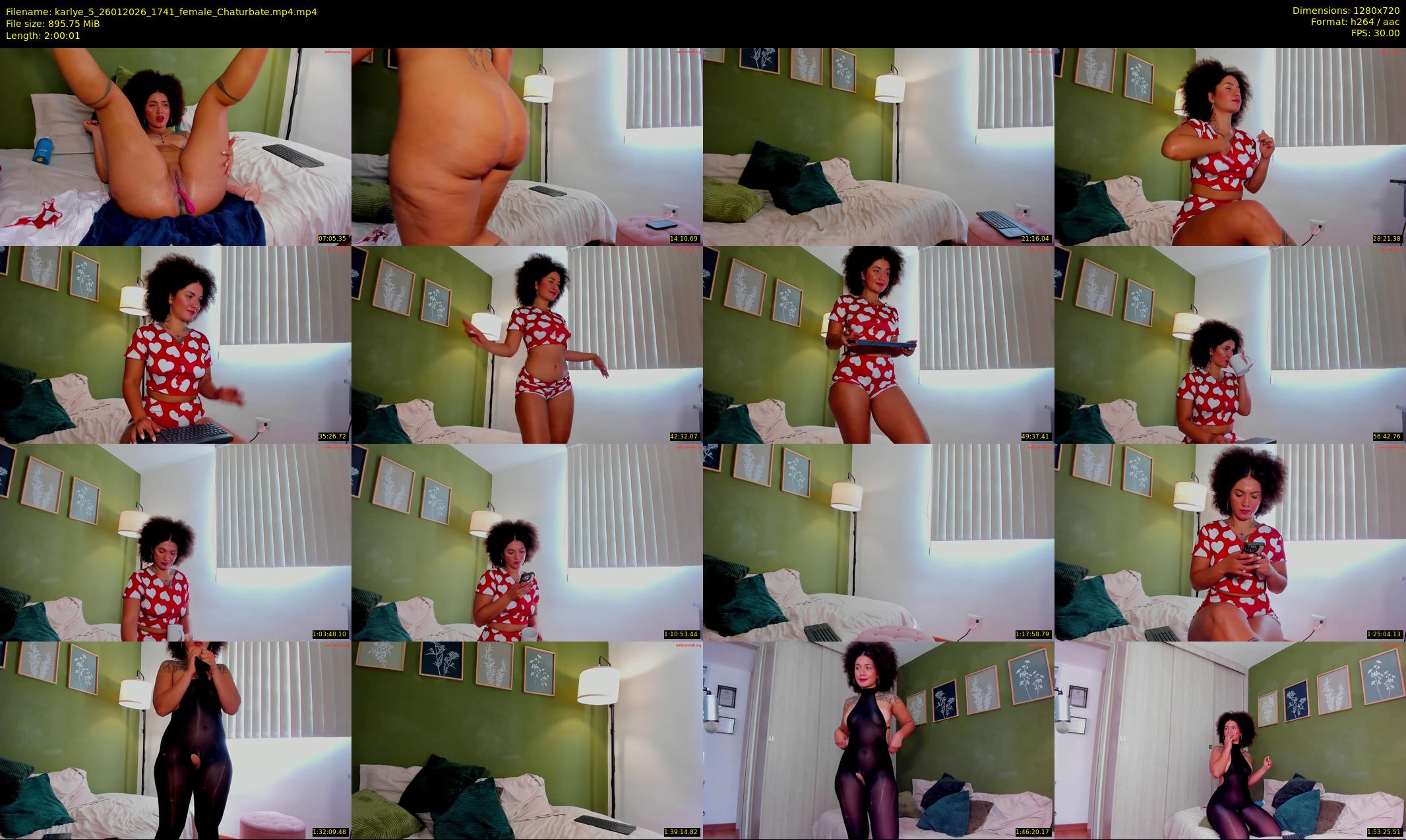 karlye_5 — 121 minute Chaturbate female cam show recording, 720p, Jan 26, 2026
