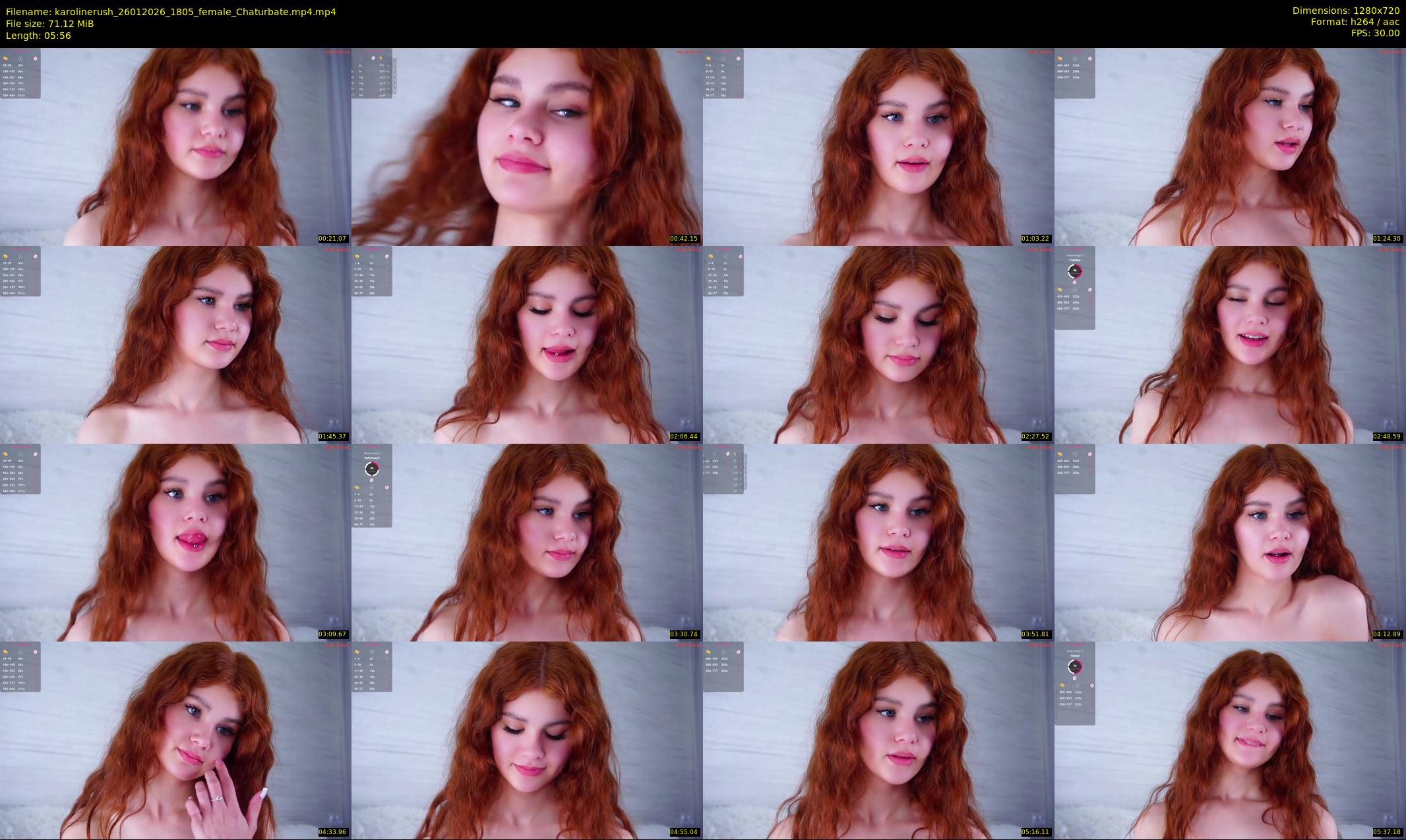 karolinerush — 6 minute Chaturbate female cam show recording, 720p, Jan 26, 2026