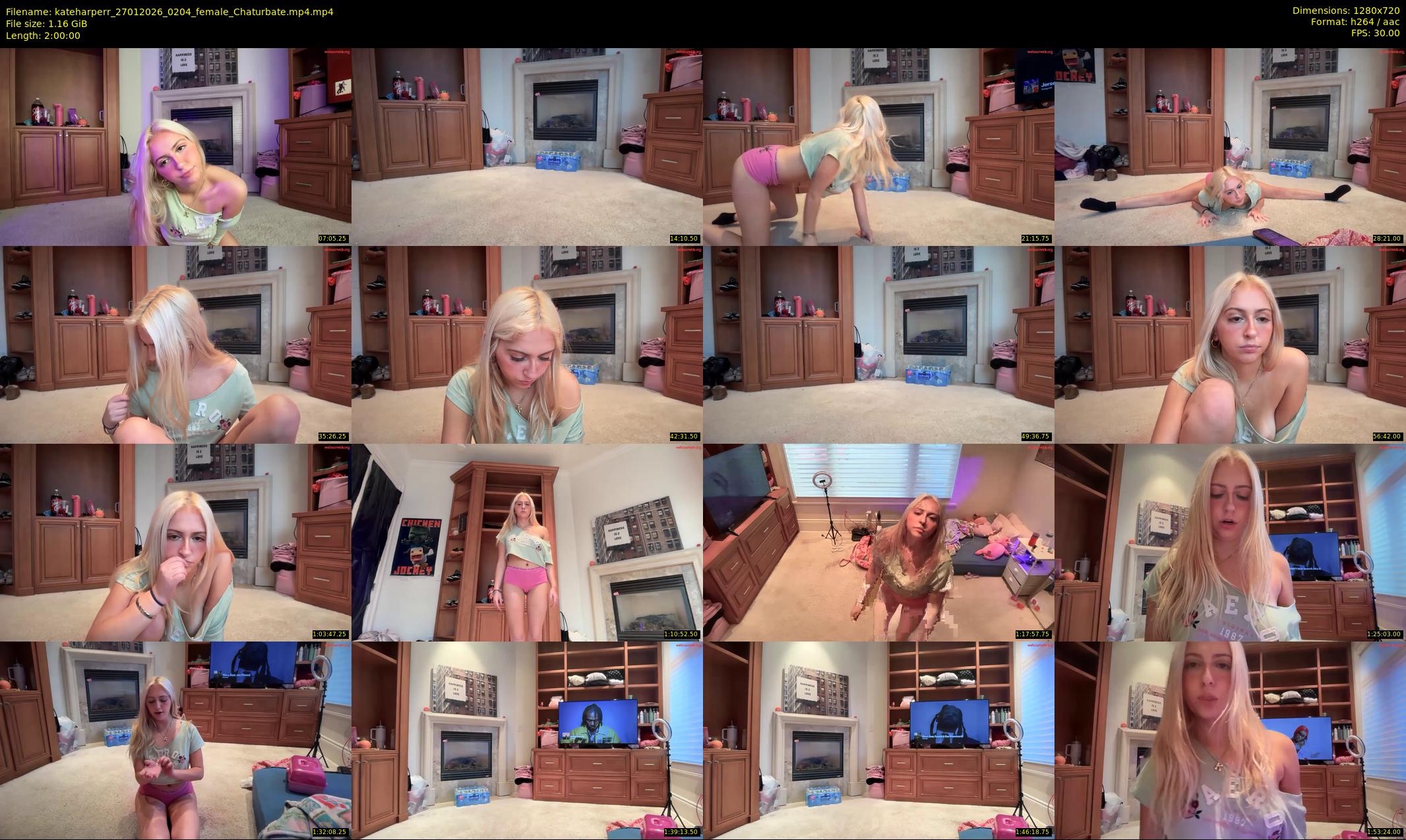 kateharperr — 120 minute Chaturbate female cam show recording, 720p, Jan 27, 2026