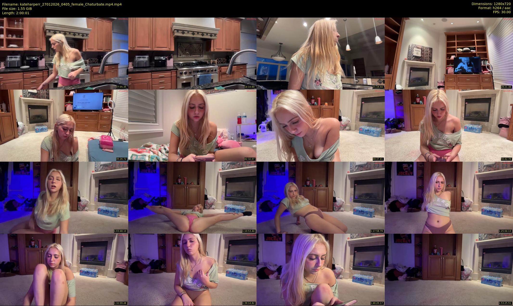 kateharperr — 121 minute Chaturbate female cam show recording, 720p, Jan 27, 2026