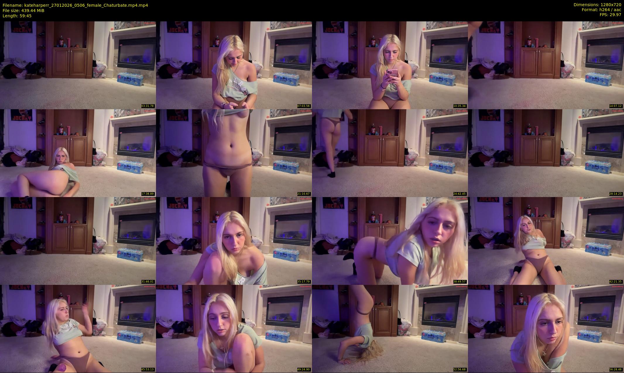 kateharperr — 60 minute Chaturbate female cam show recording, 720p, Jan 27, 2026