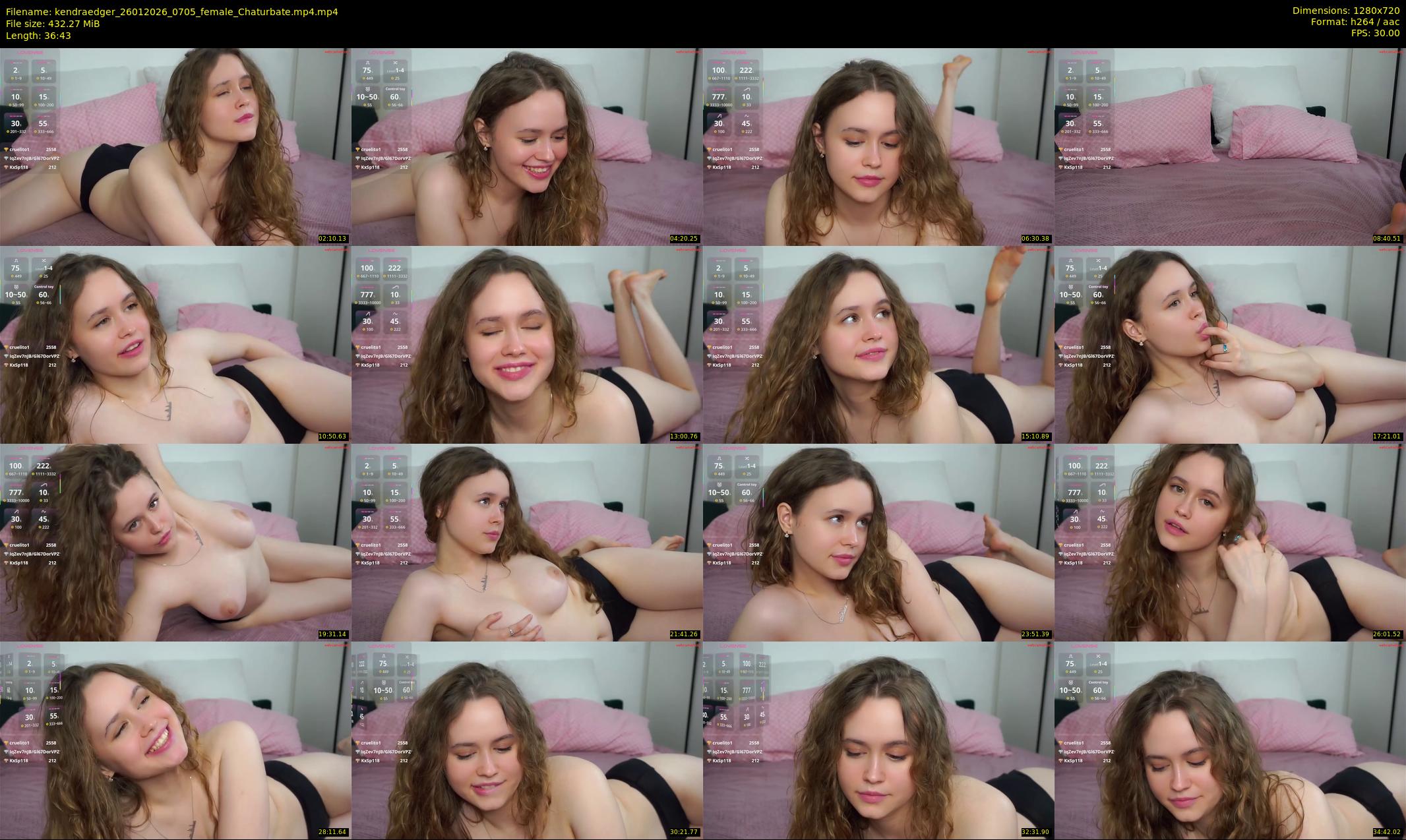 kendraedger — 37 minute Chaturbate female cam show recording, 720p, Jan 26, 2026