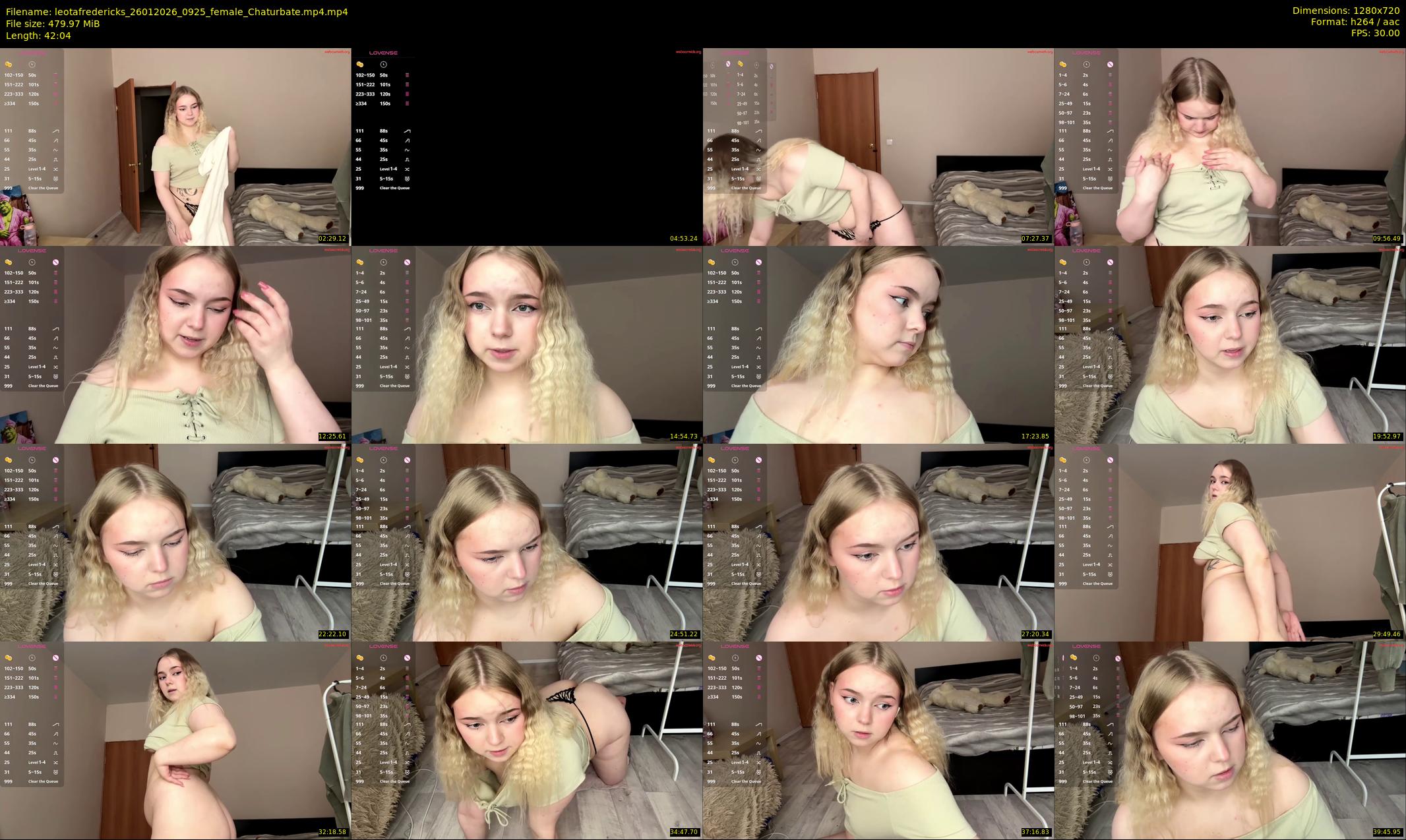 leotafredericks — 43 minute Chaturbate female cam show recording, 720p, Jan 26, 2026