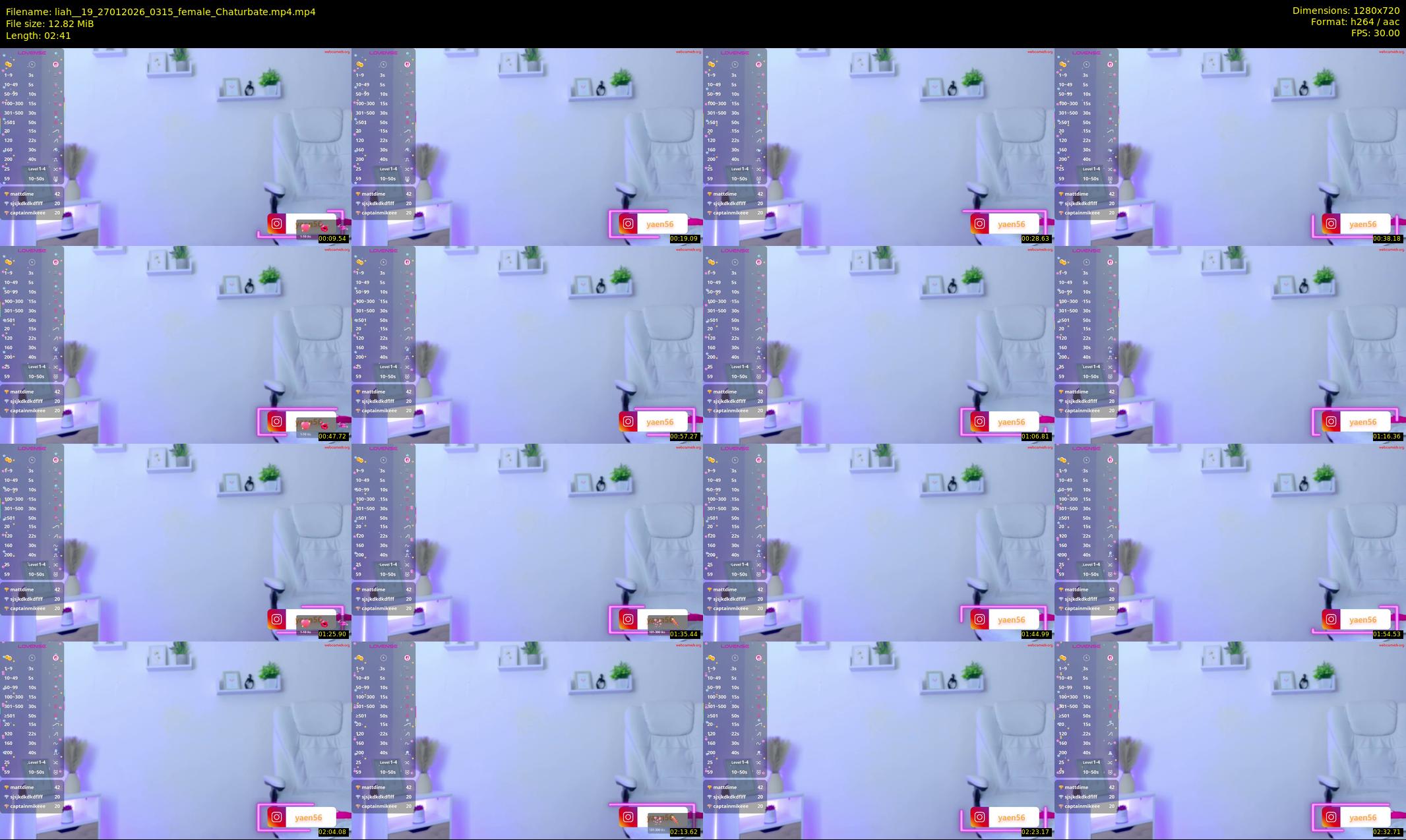 liah__19 — 3 minute Chaturbate female cam show recording, 720p, Jan 27, 2026