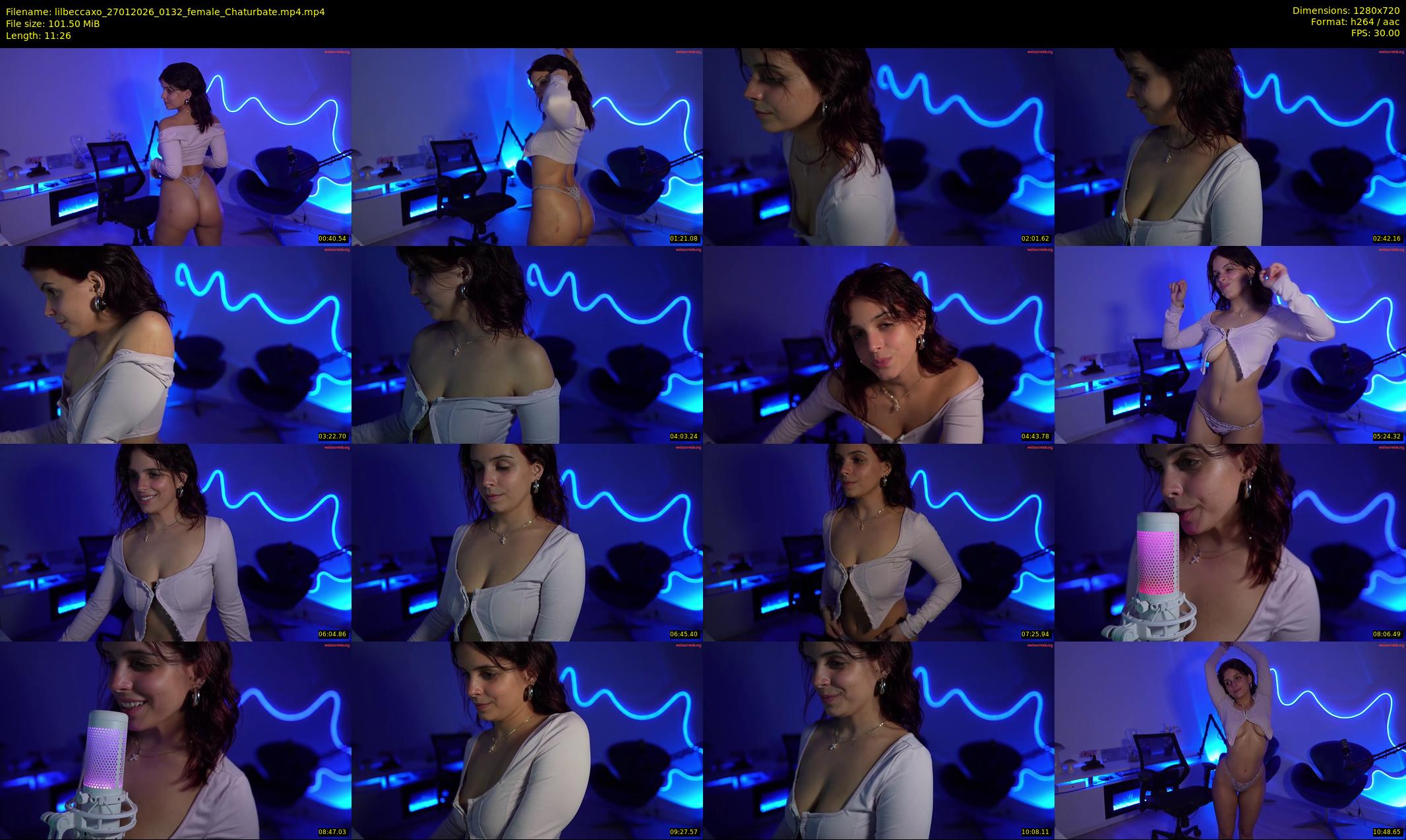 lilbeccaxo — 12 minute Chaturbate female cam show recording, 720p, Jan 27, 2026