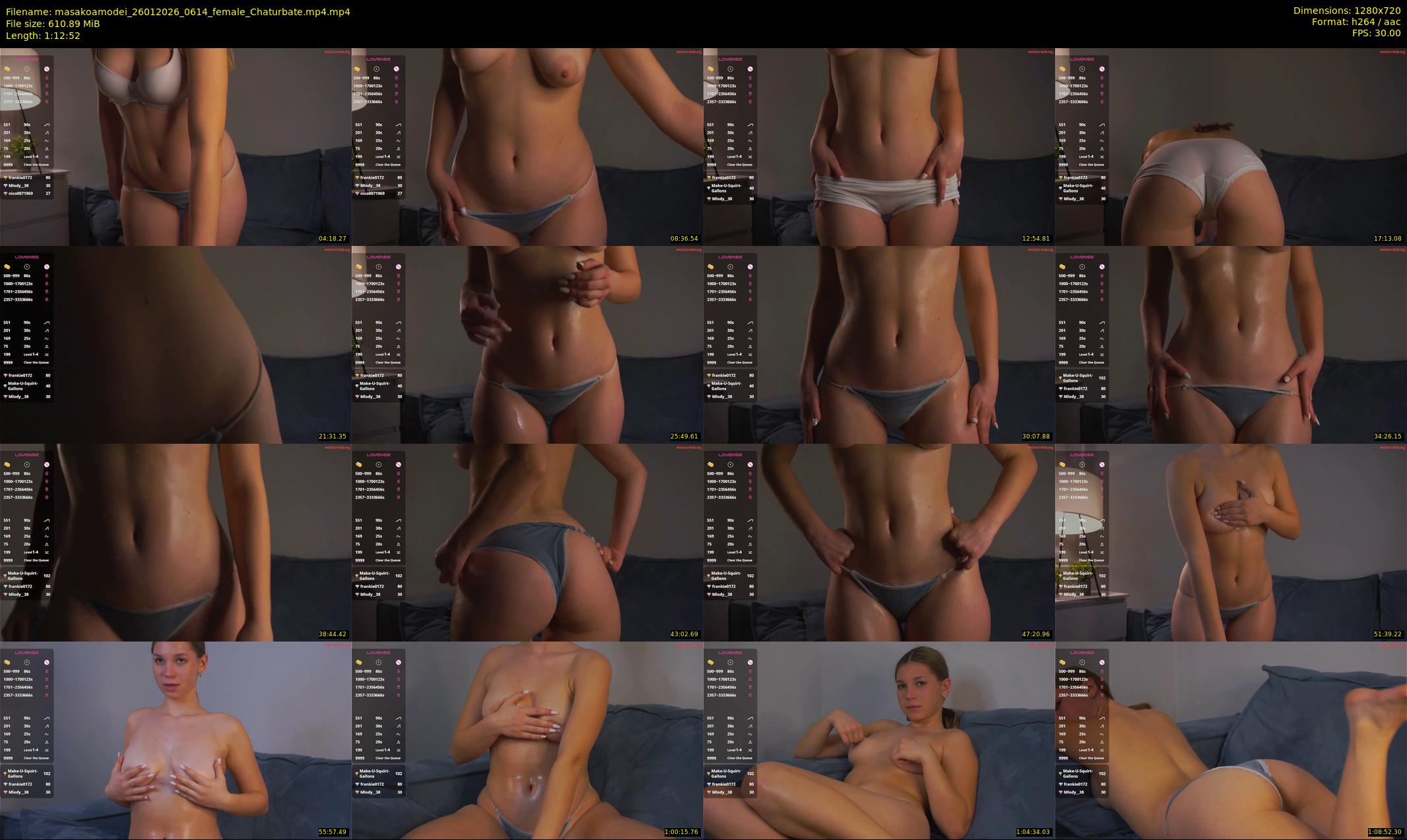 masakoamodei — 73 minute Chaturbate female cam show recording, 720p, Jan 26, 2026
