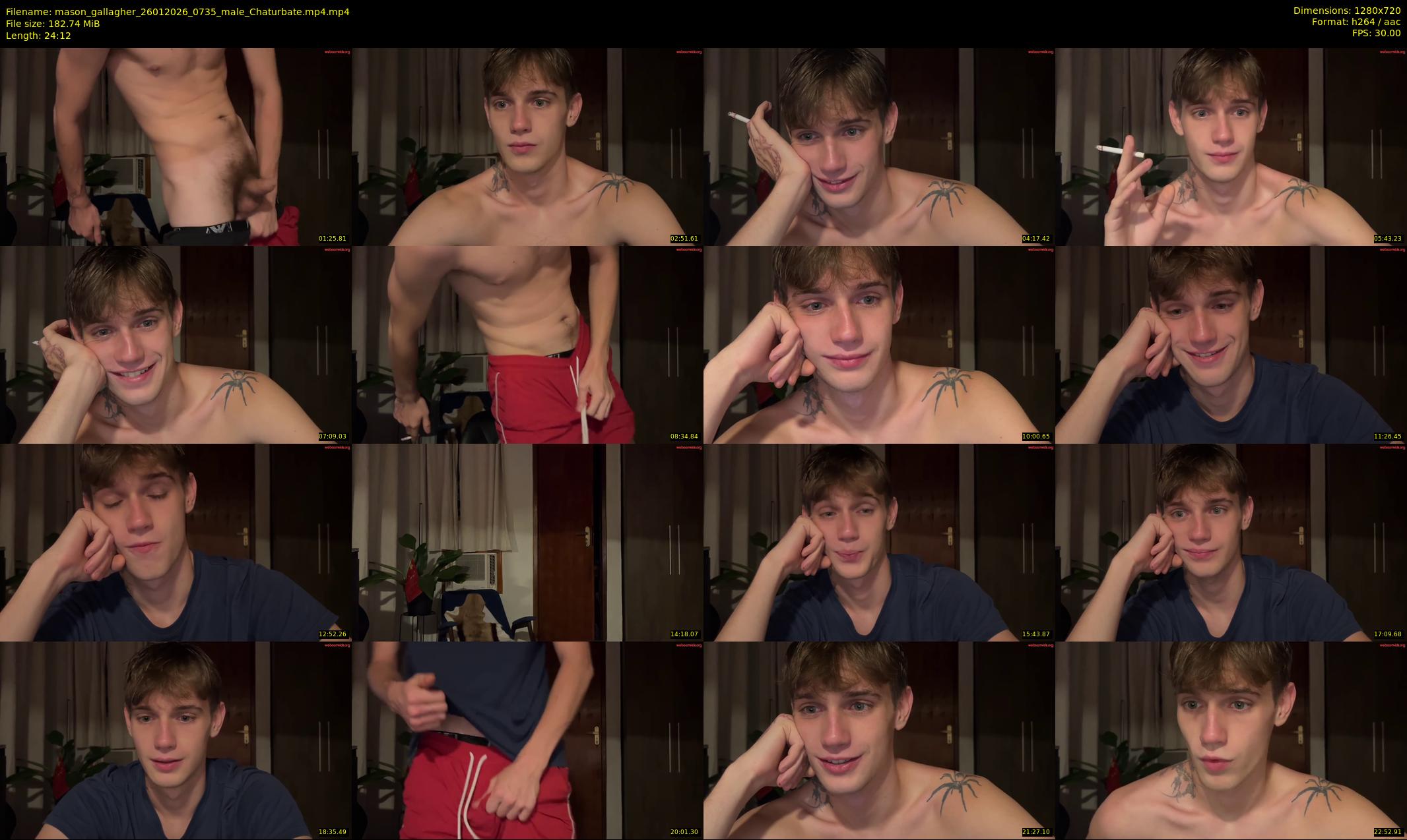 mason_gallagher — 25 minute Chaturbate male cam show recording, 720p, Jan 26, 2026