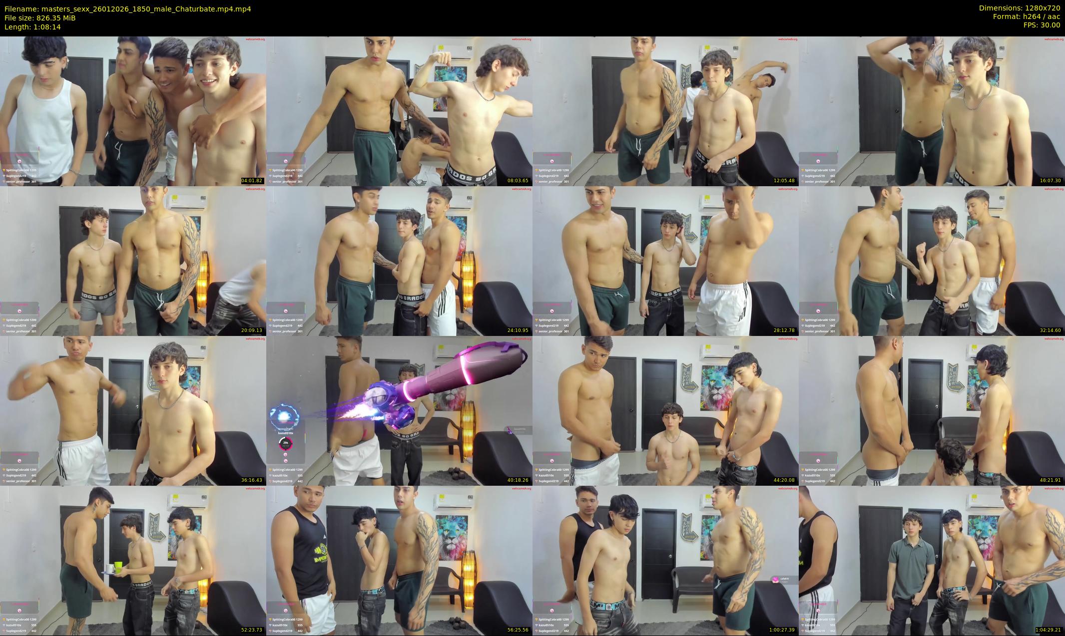 masters_sexx — 69 minute Chaturbate male cam show recording, 720p, Jan 26, 2026
