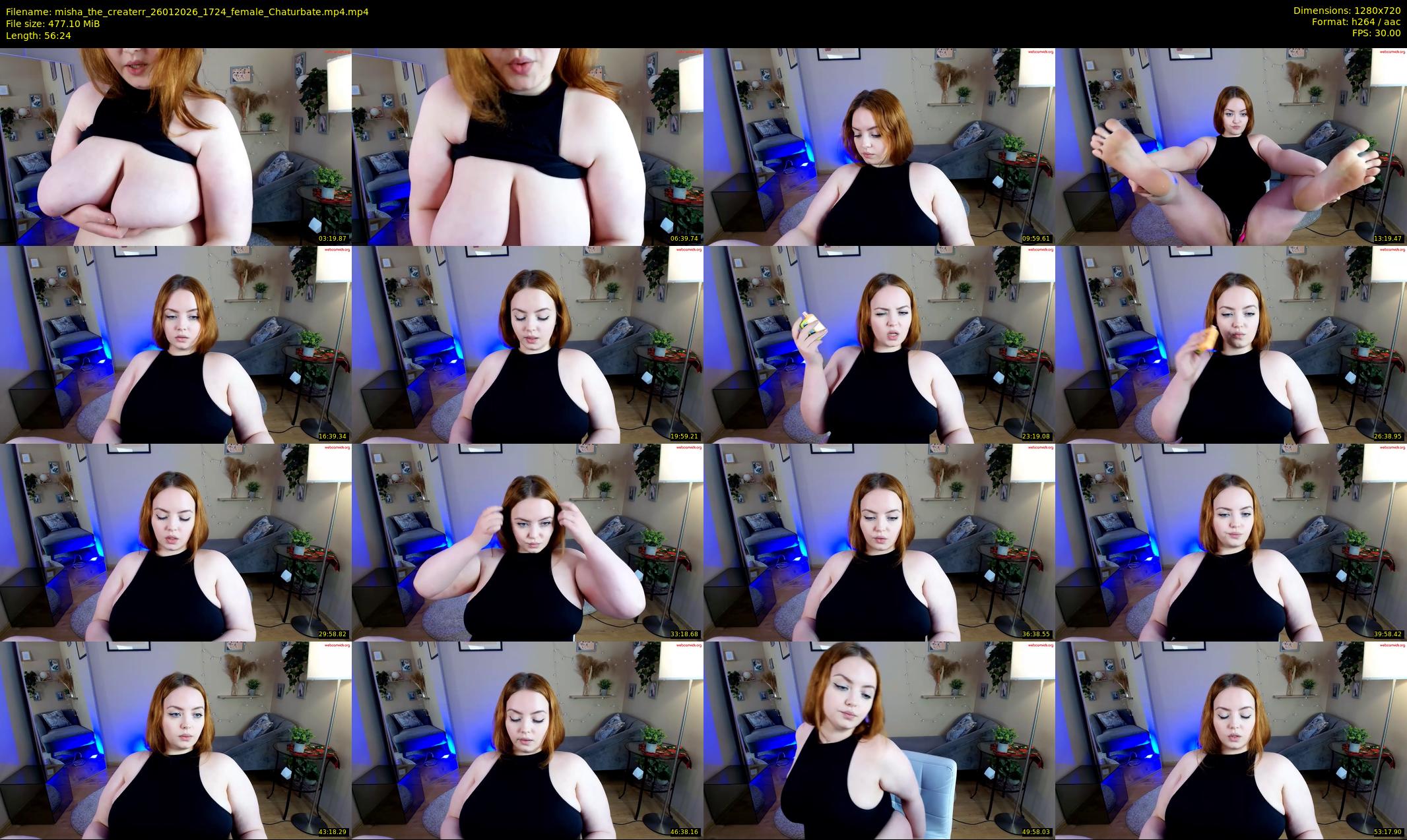 misha_the_createrr — 57 minute Chaturbate female cam show recording, 720p, Jan 26, 2026