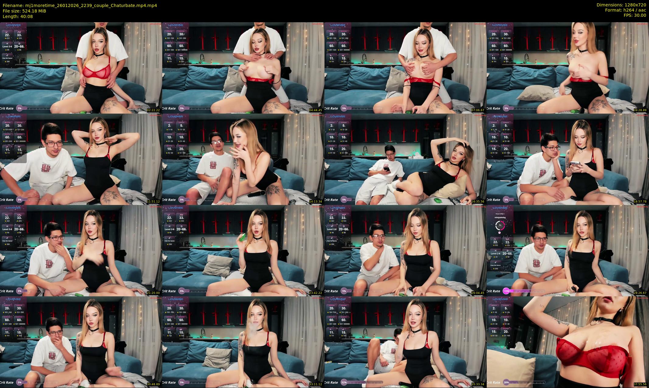 mj1moretime — 41 minute Chaturbate couple cam show recording, 720p, Jan 26, 2026