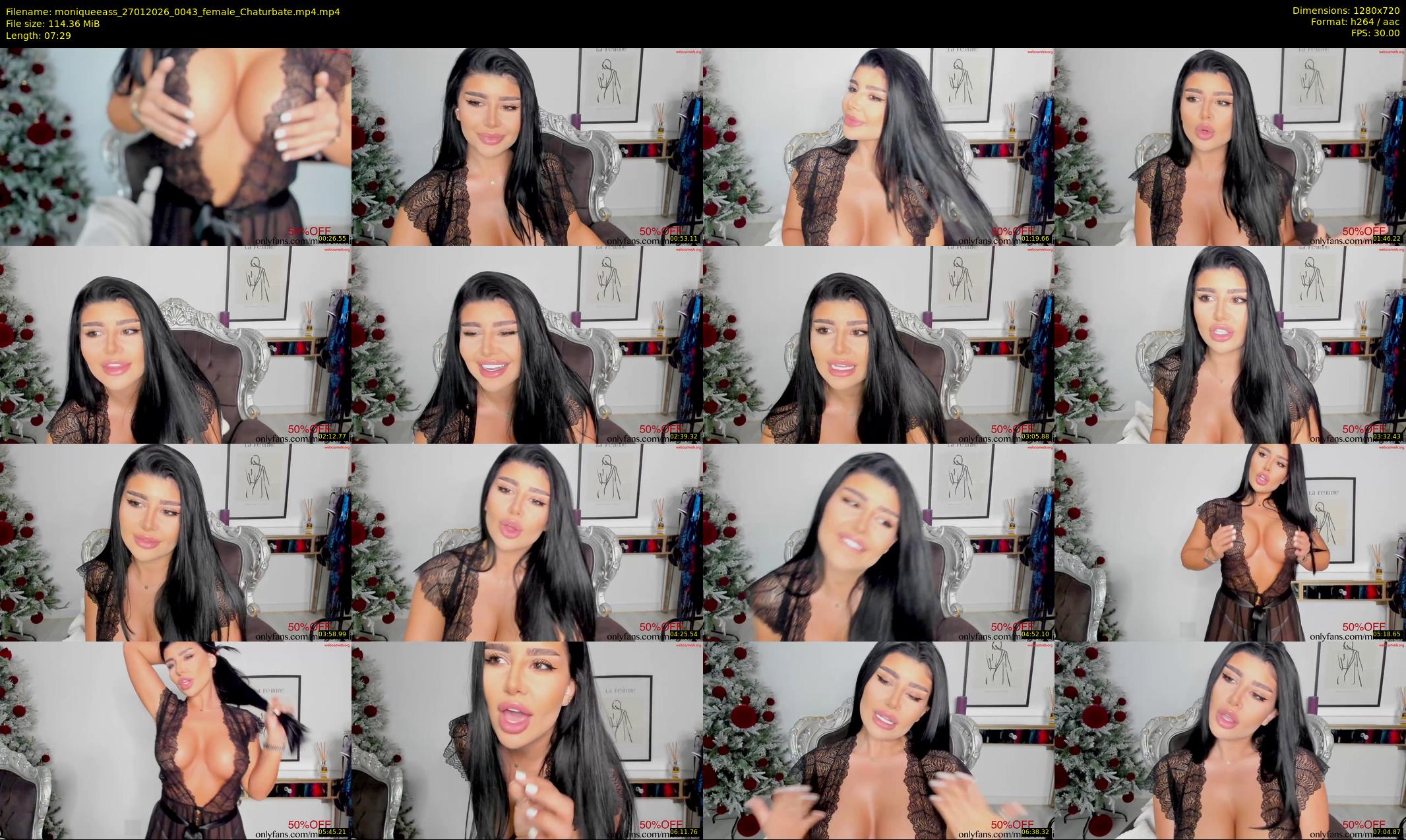 moniqueeass — 8 minute Chaturbate female cam show recording, 720p, Jan 27, 2026