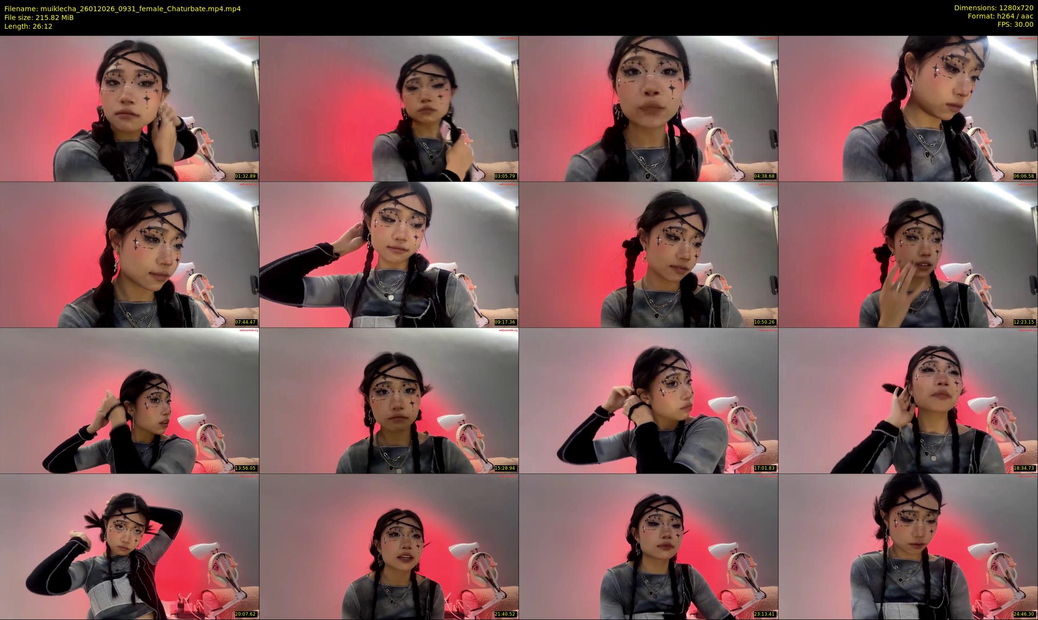 muiklecha — 27 minute Chaturbate female cam show recording, 720p, Jan 26, 2026