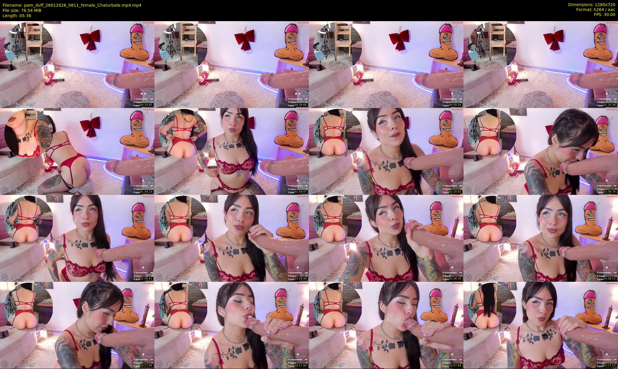 pam_duff — 6 minute Chaturbate female cam show recording, 720p, Jan 26, 2026