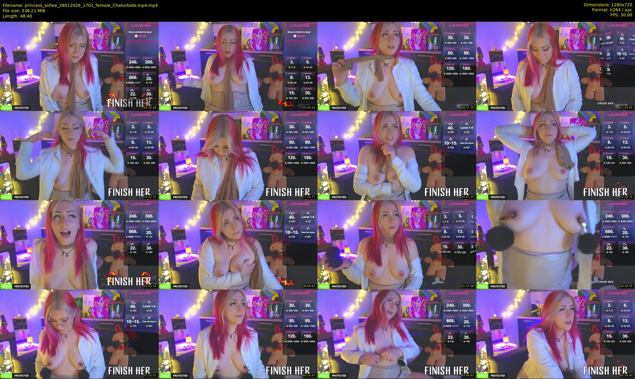 princess_sofiee — 49 minute Chaturbate female cam show recording, 720p, Jan 26, 2026