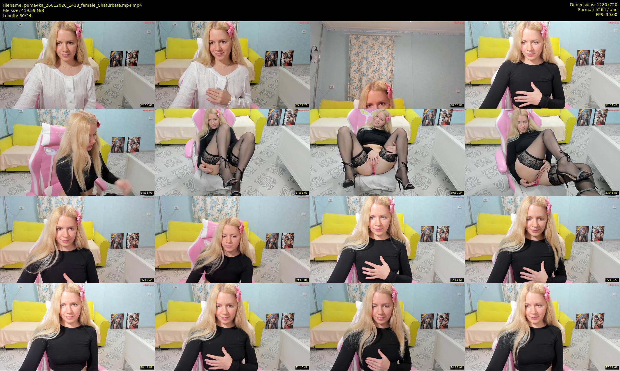 puma4ka — 51 minute Chaturbate female cam show recording, 720p, Jan 26, 2026