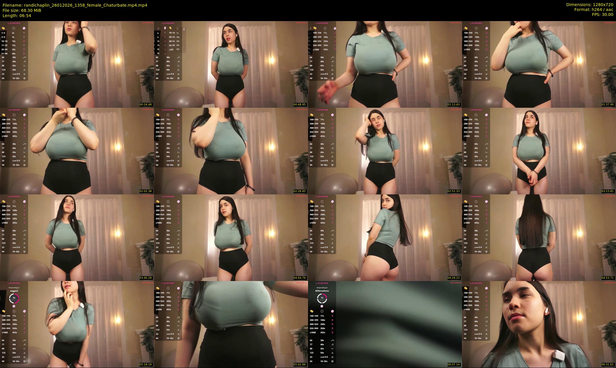 randichaplin — 7 minute Chaturbate female cam show recording, 720p, Jan 26, 2026