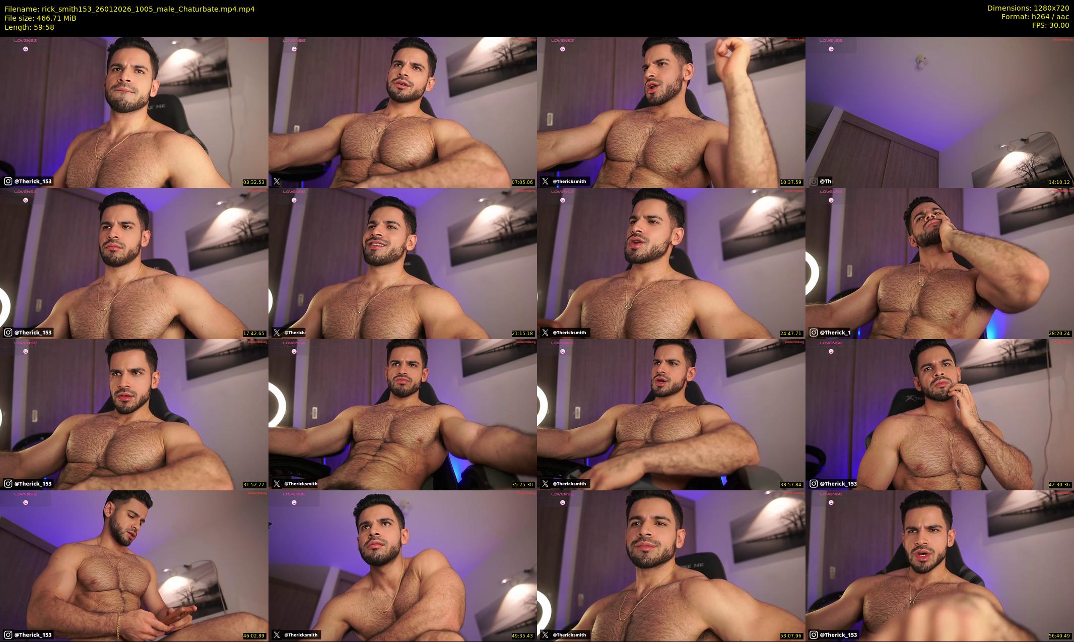 rick_smith153 — 60 minute Chaturbate male cam show recording, 720p, Jan 26, 2026