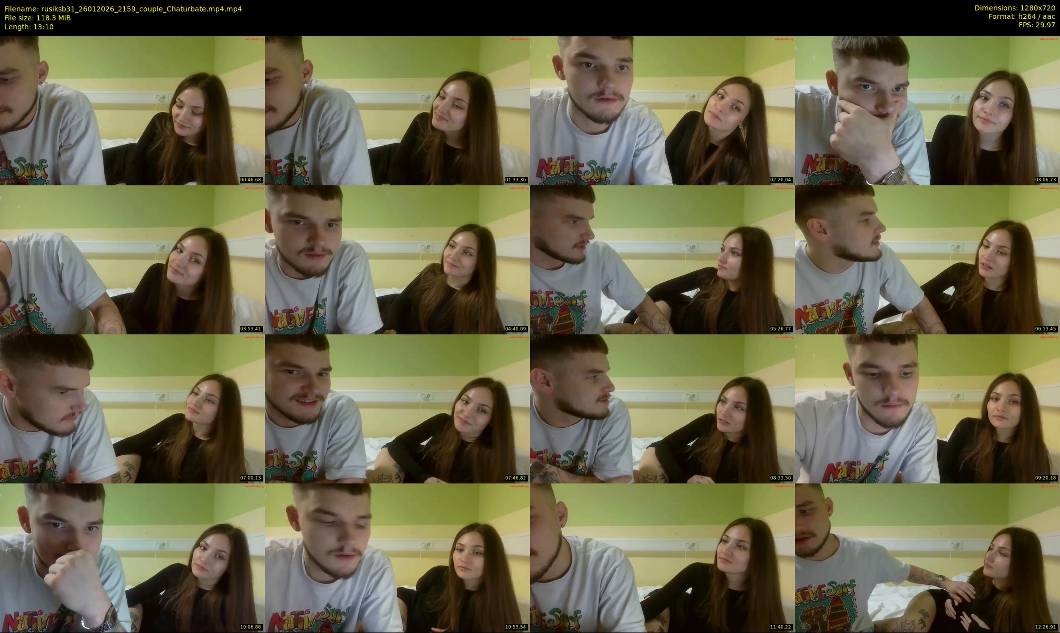 rusiksb31 — 14 minute Chaturbate couple cam show recording, 720p, Jan 26, 2026
