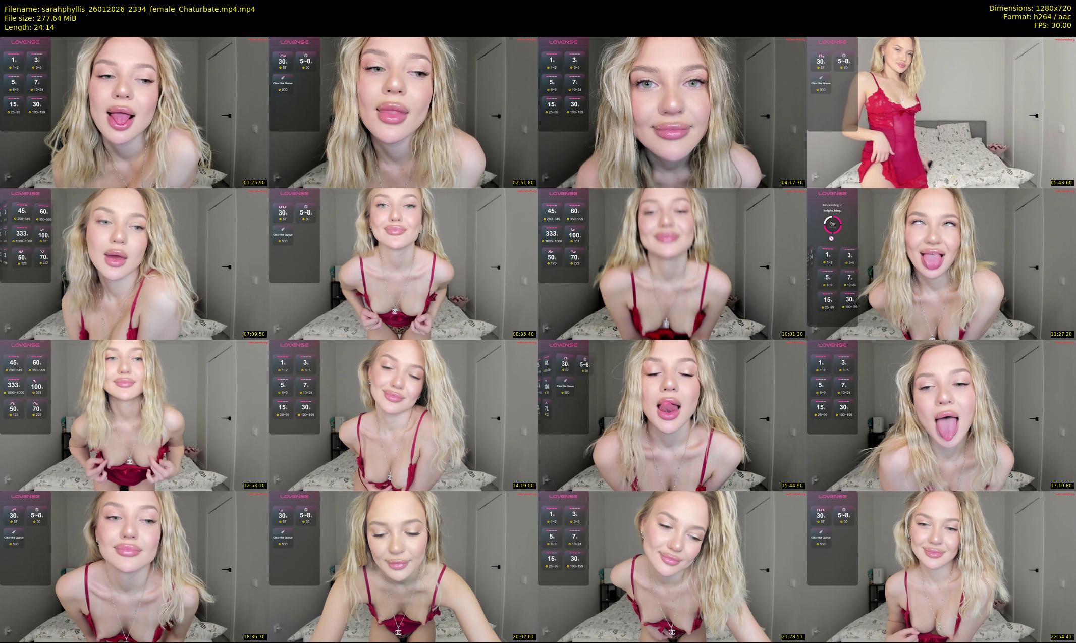 sarahphyllis — 25 minute Chaturbate female cam show recording, 720p, Jan 26, 2026