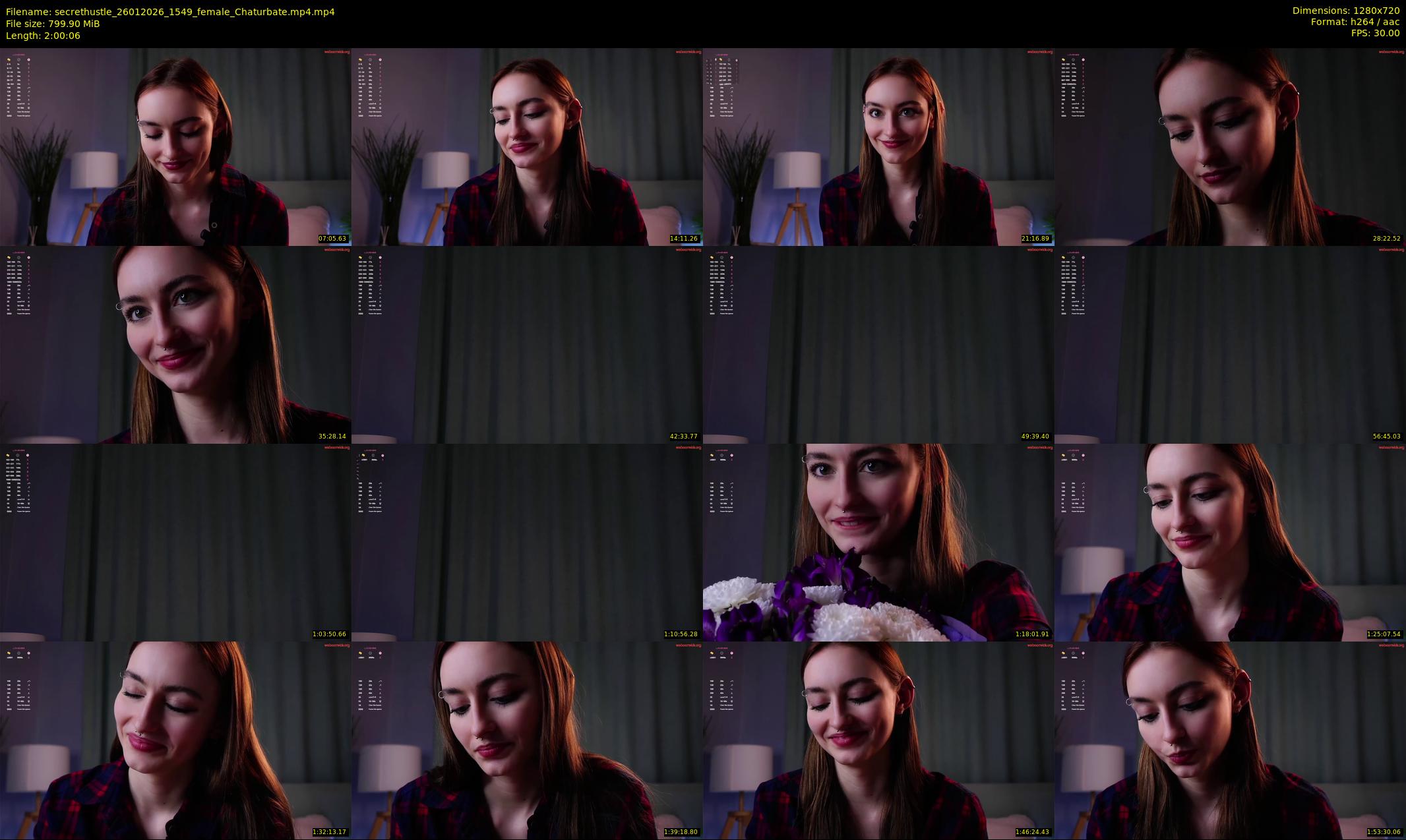 secrethustle — 121 minute Chaturbate female cam show recording, 720p, Jan 26, 2026